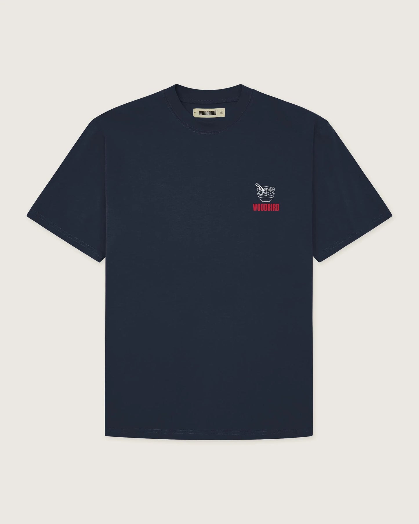 Woodbird Baine Noodle Tee Navy