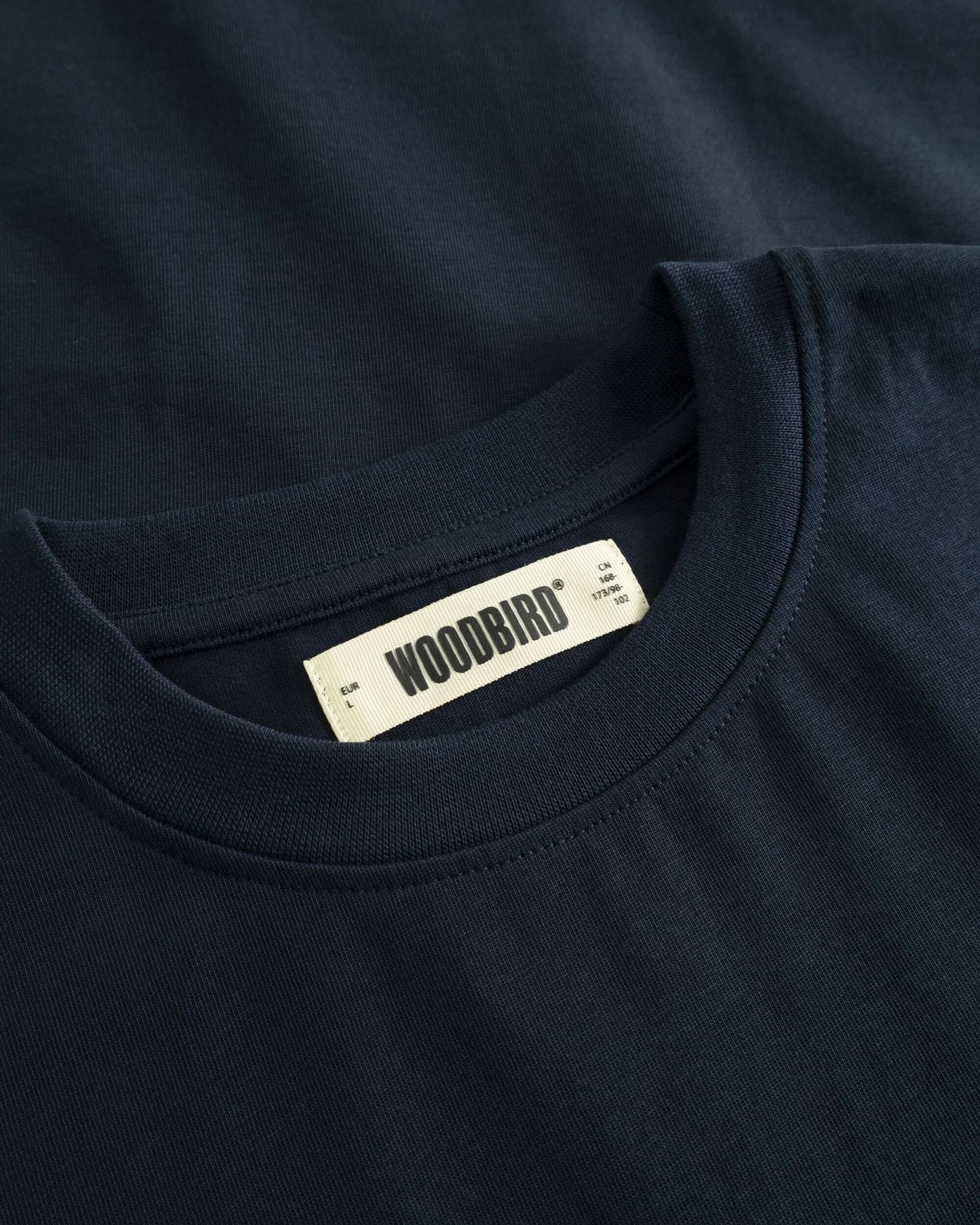 Woodbird Baine Noodle Tee Navy