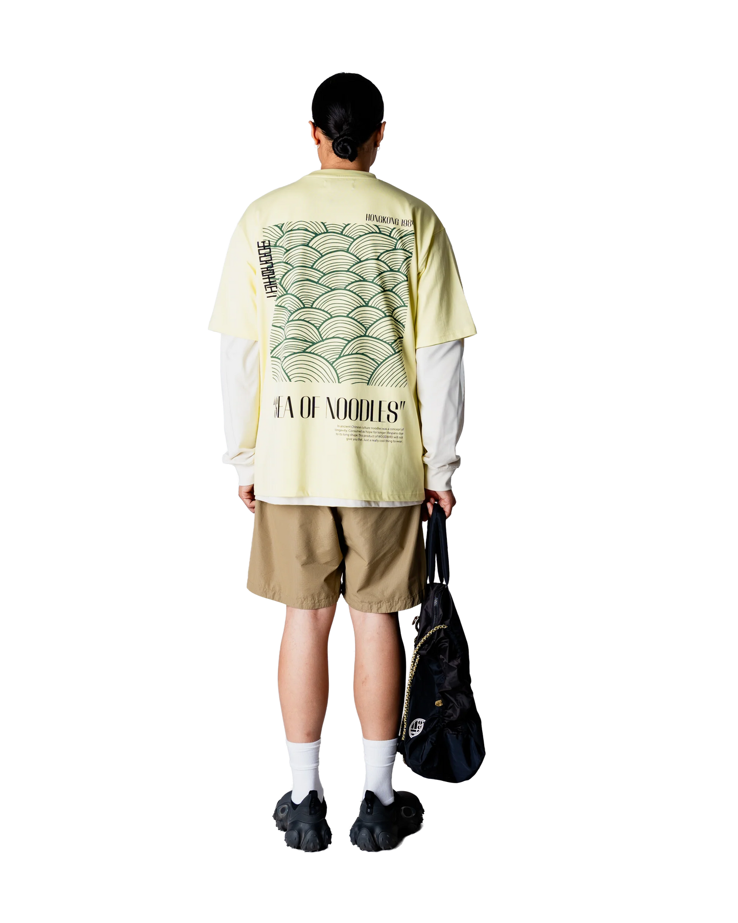 Woodbird Baine Sea Tee Wax Yellow