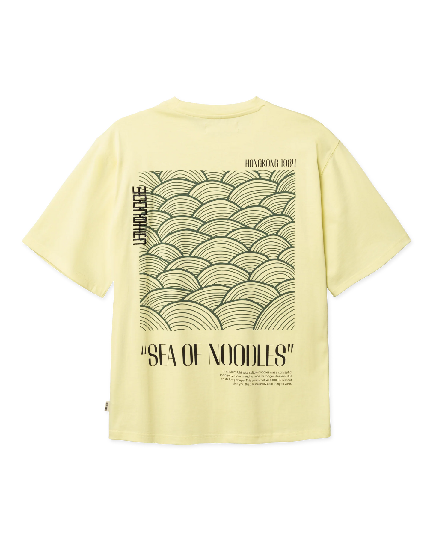 Woodbird Baine Sea Tee Wax Yellow