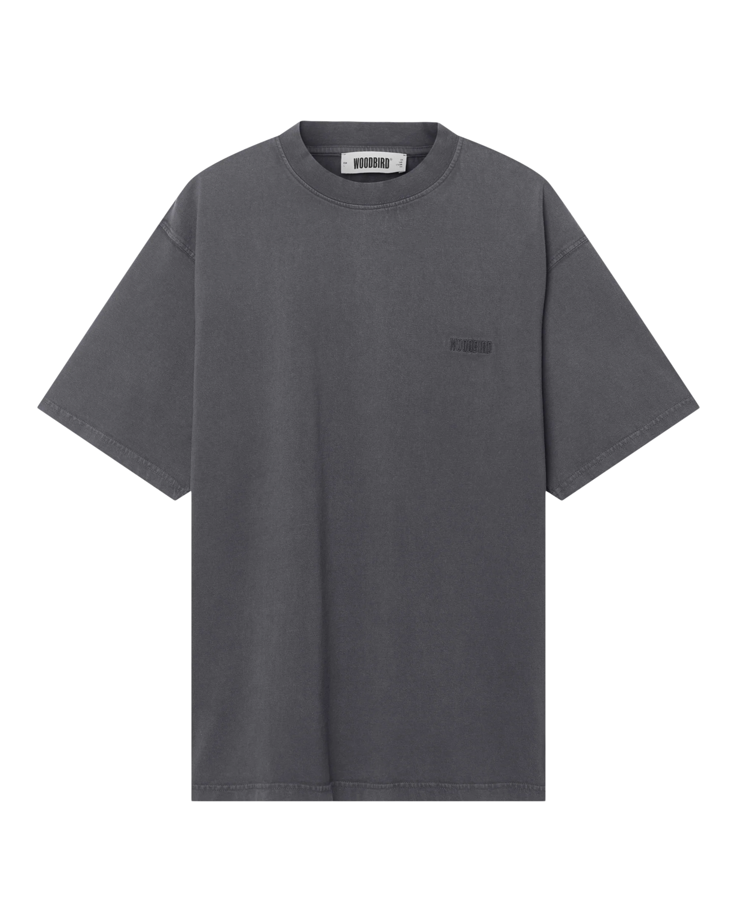 Woodbird Baine Washed Tee Washed Slate