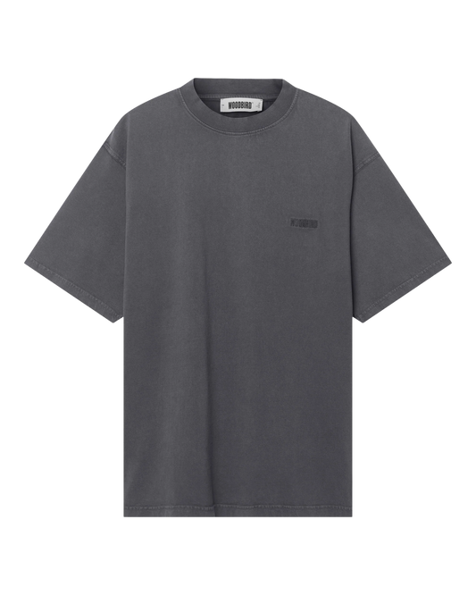Woodbird Baine Washed Tee Washed Slate