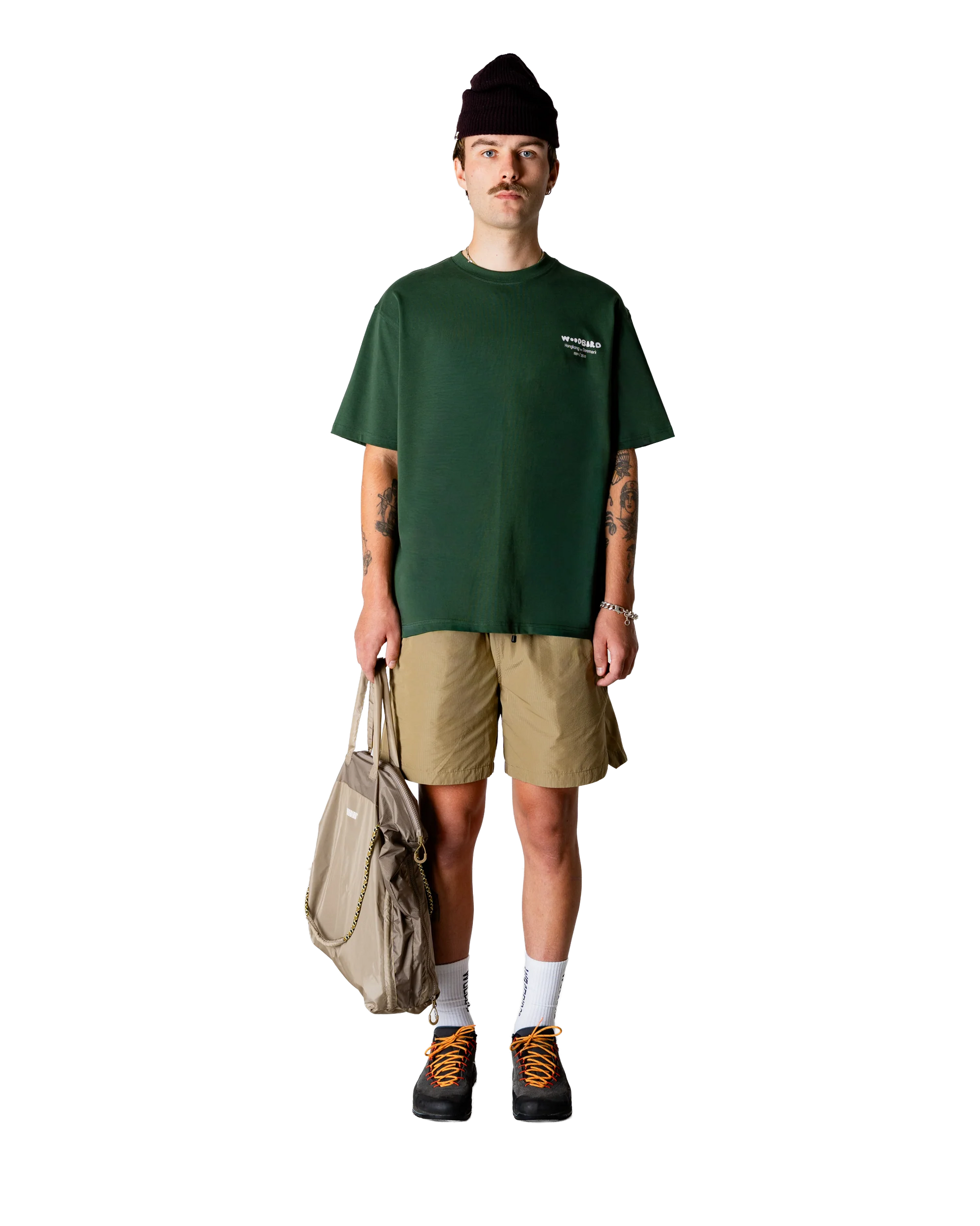 Woodbird Baine Wok Tee Pine Green - Mojo Independent Store