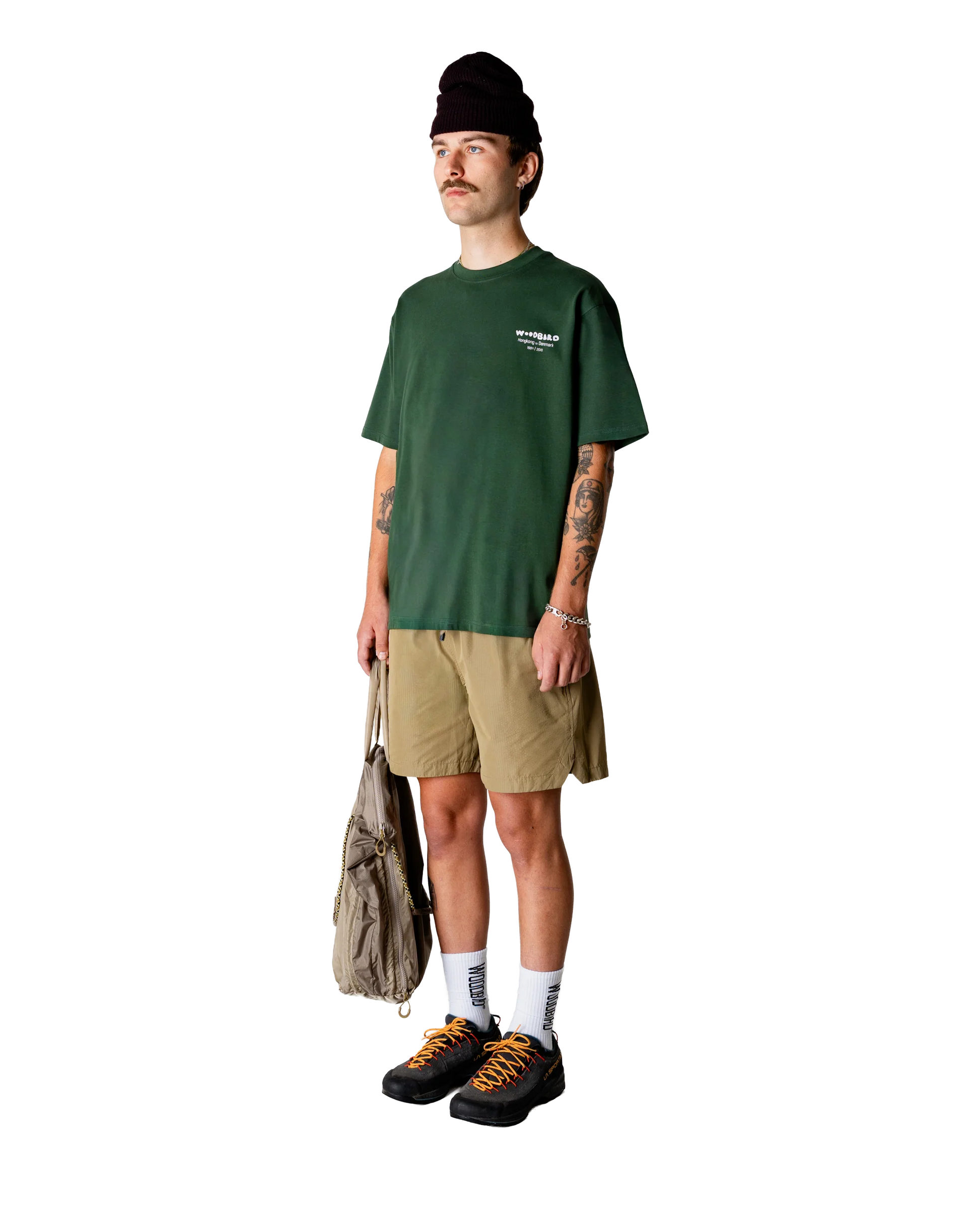 Woodbird Baine Wok Tee Pine Green - Mojo Independent Store