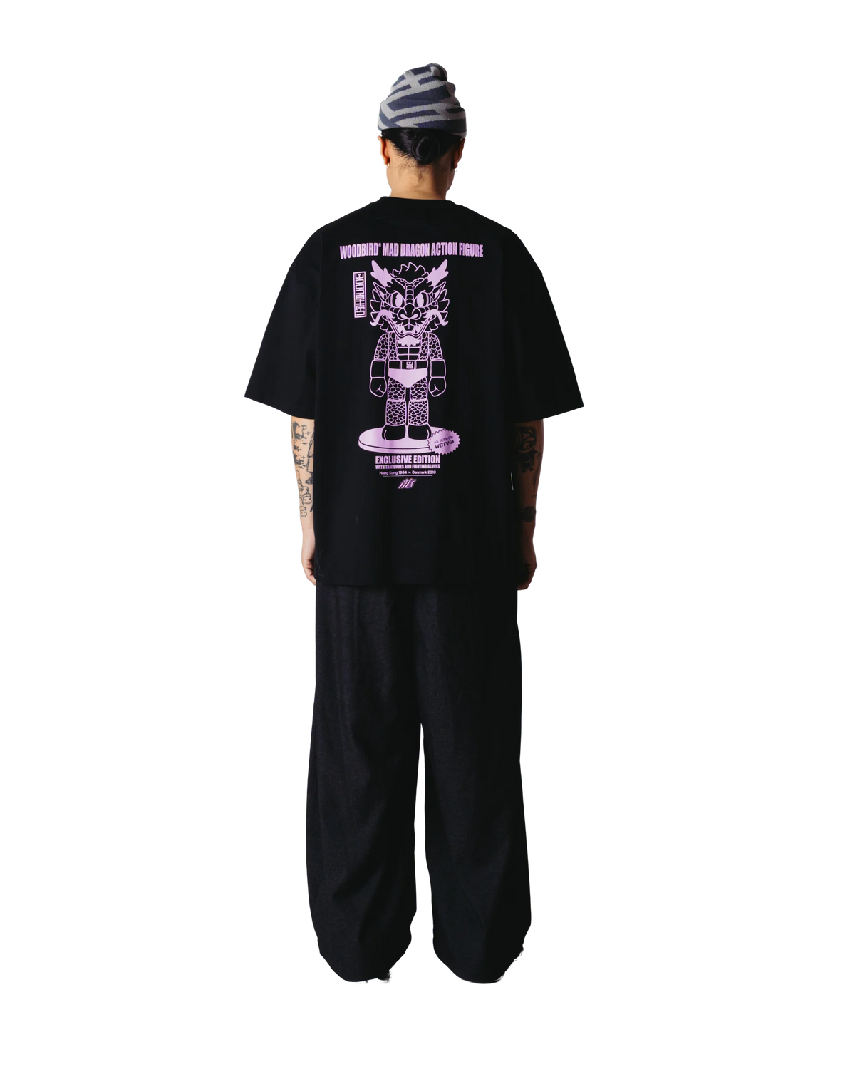 Woodbird Beam Action Tee Black
