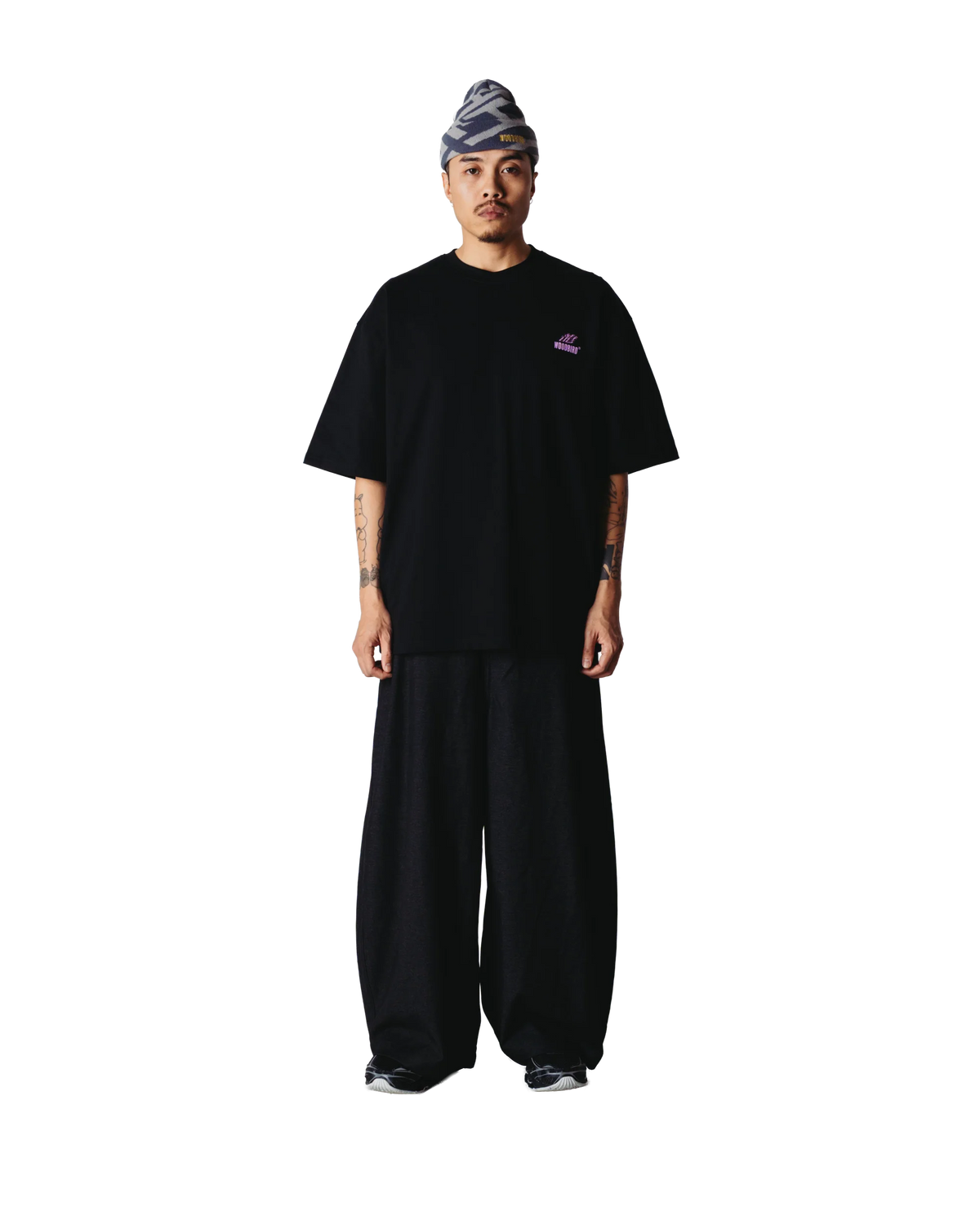 Woodbird Beam Action Tee Black