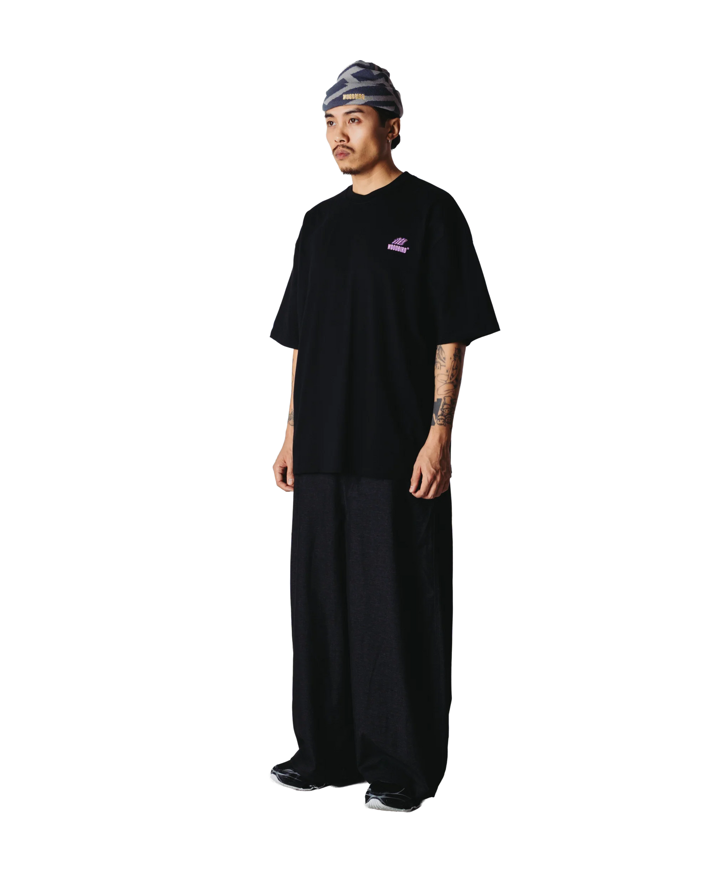 Woodbird Beam Action Tee Black