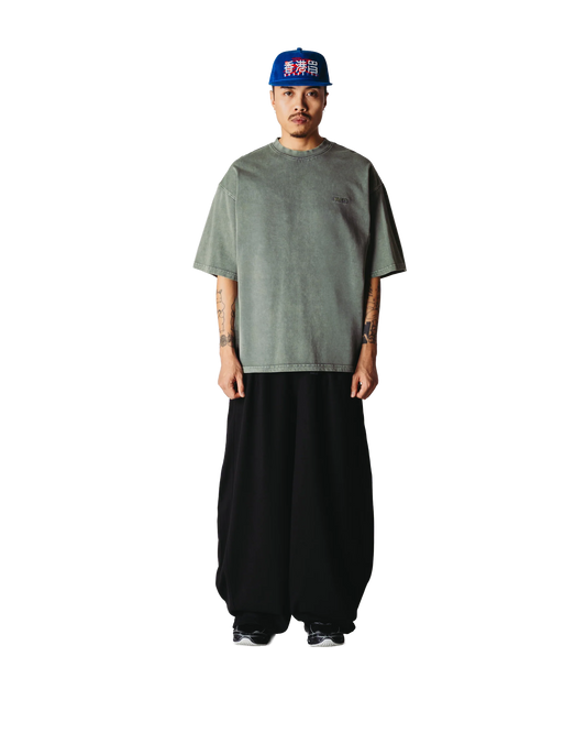 Woodbird Beam Tinted Tee Dusty Green
