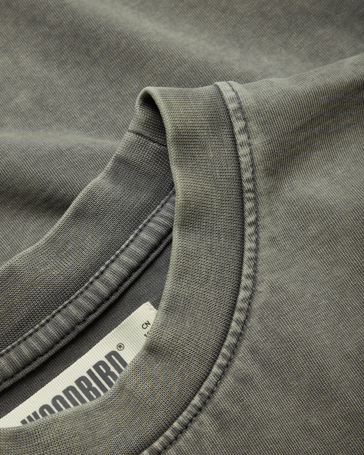 Woodbird Beam Tinted Tee Dusty Green