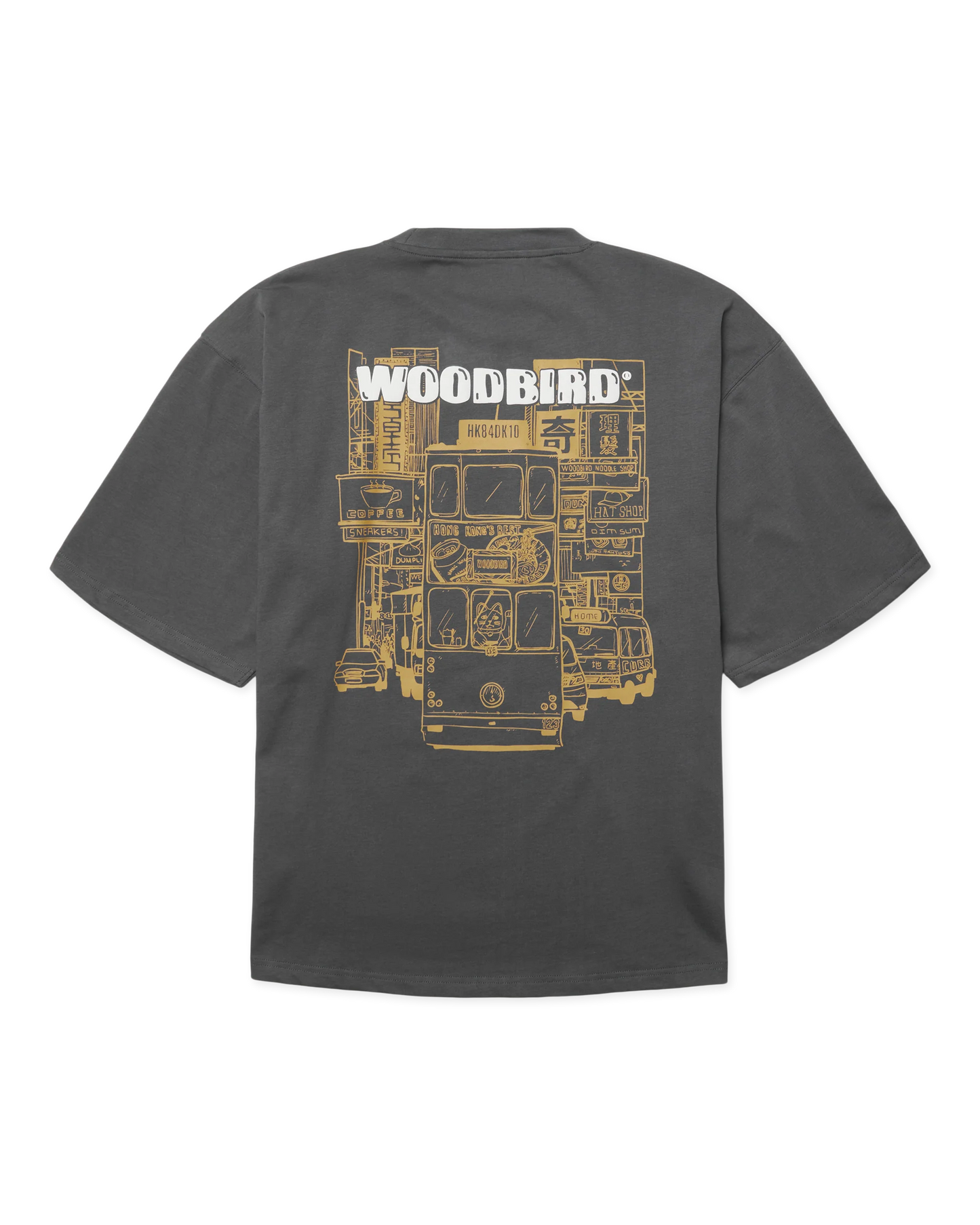 Woodbird Beam Tram Tee Slate Blue