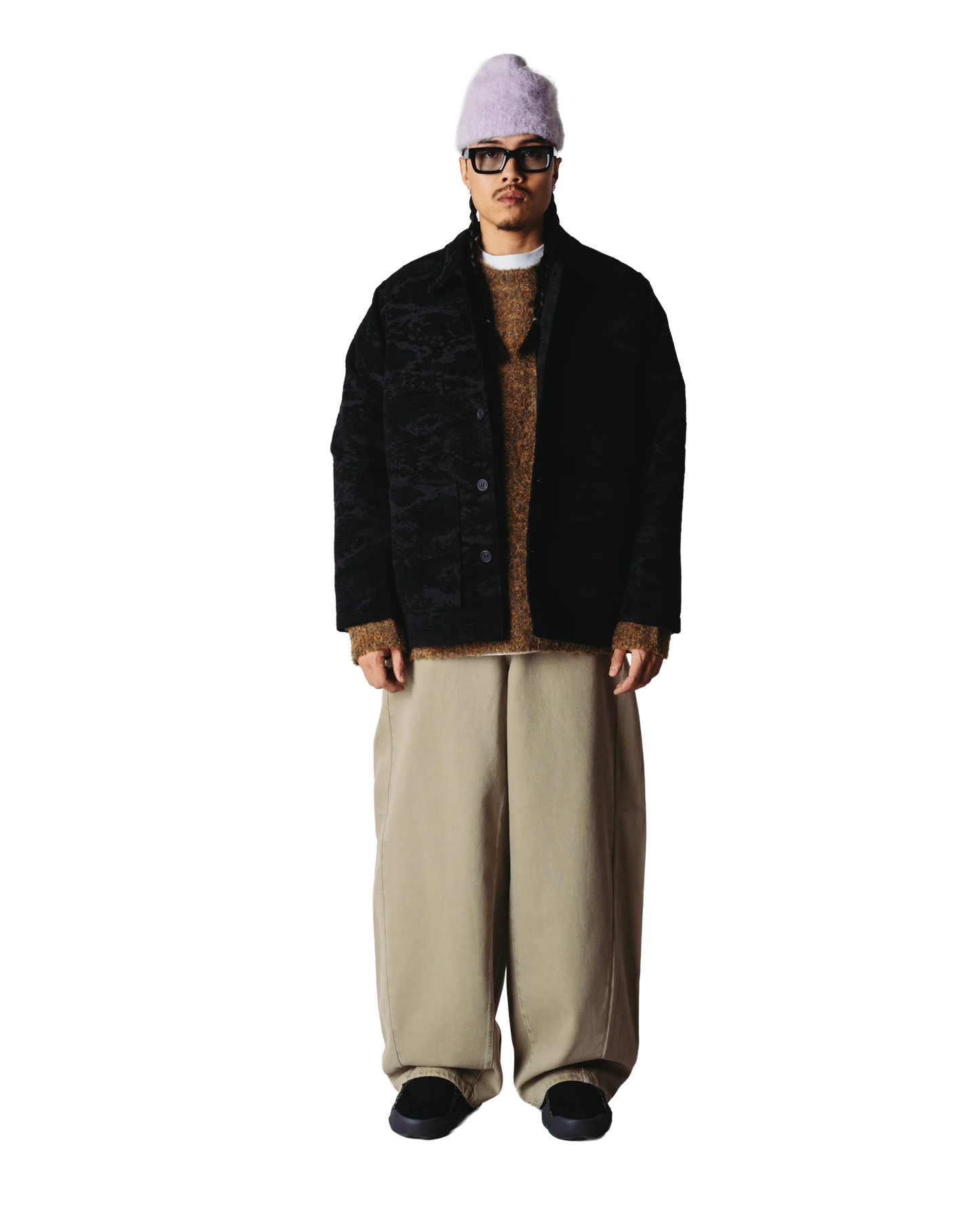 Woodbird Blade Chenille Jacket Black