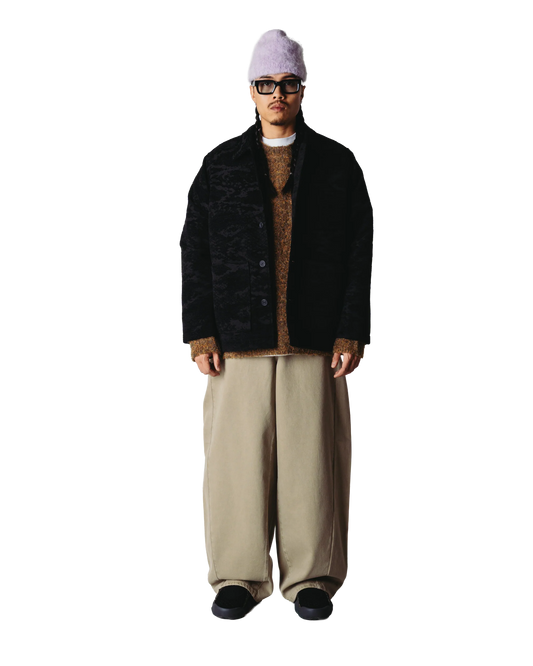 Woodbird Blade Chenille Jacket Black