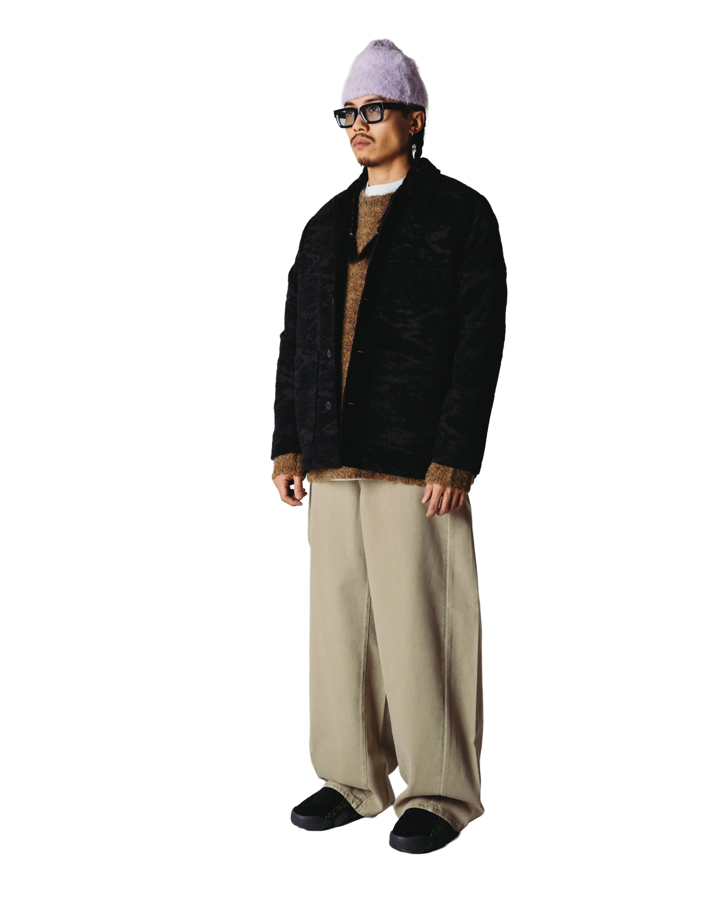 Woodbird Blade Chenille Jacket Black