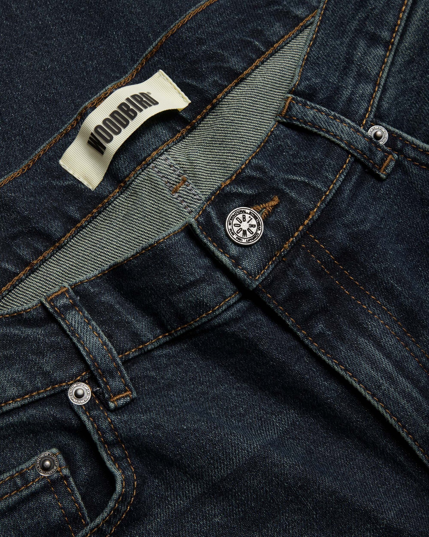 Woodbird Doc Stretch Blue Jeans Dark Blue