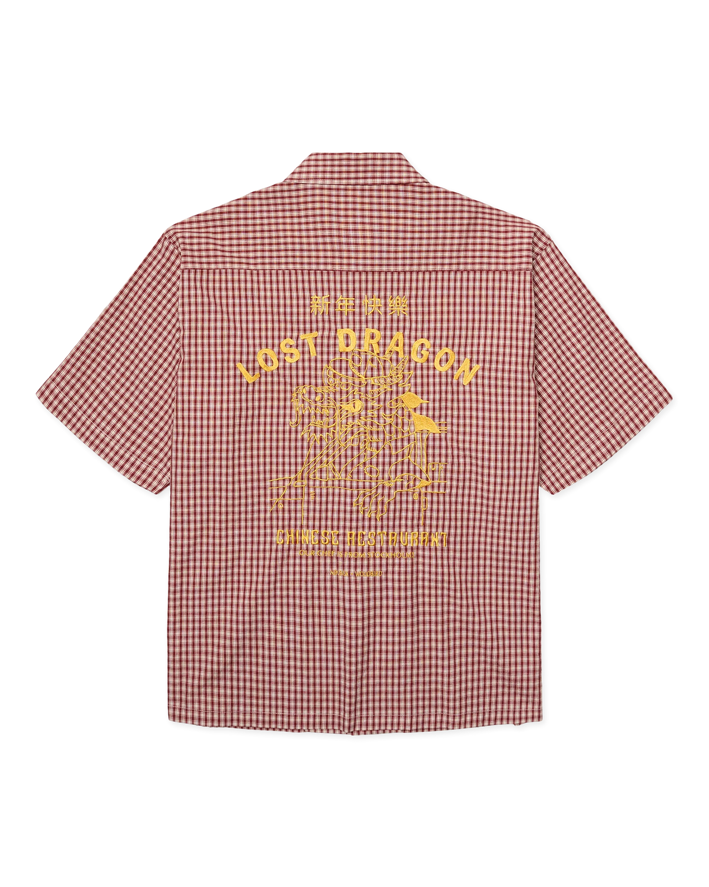 Nikben X Woodbird Dragon Shirt Red-White - Mojo Independent Store
