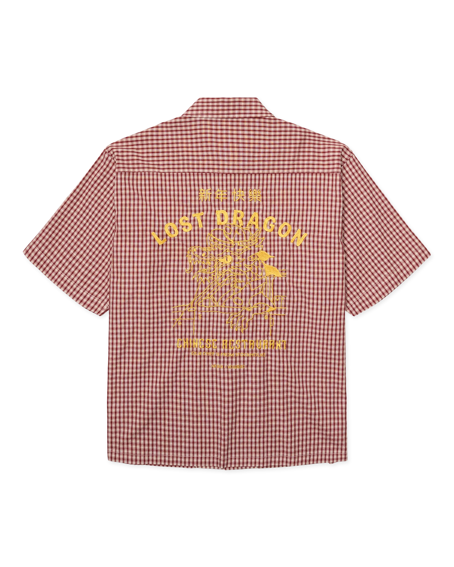 Nikben X Woodbird Dragon Shirt Red-White - Mojo Independent Store
