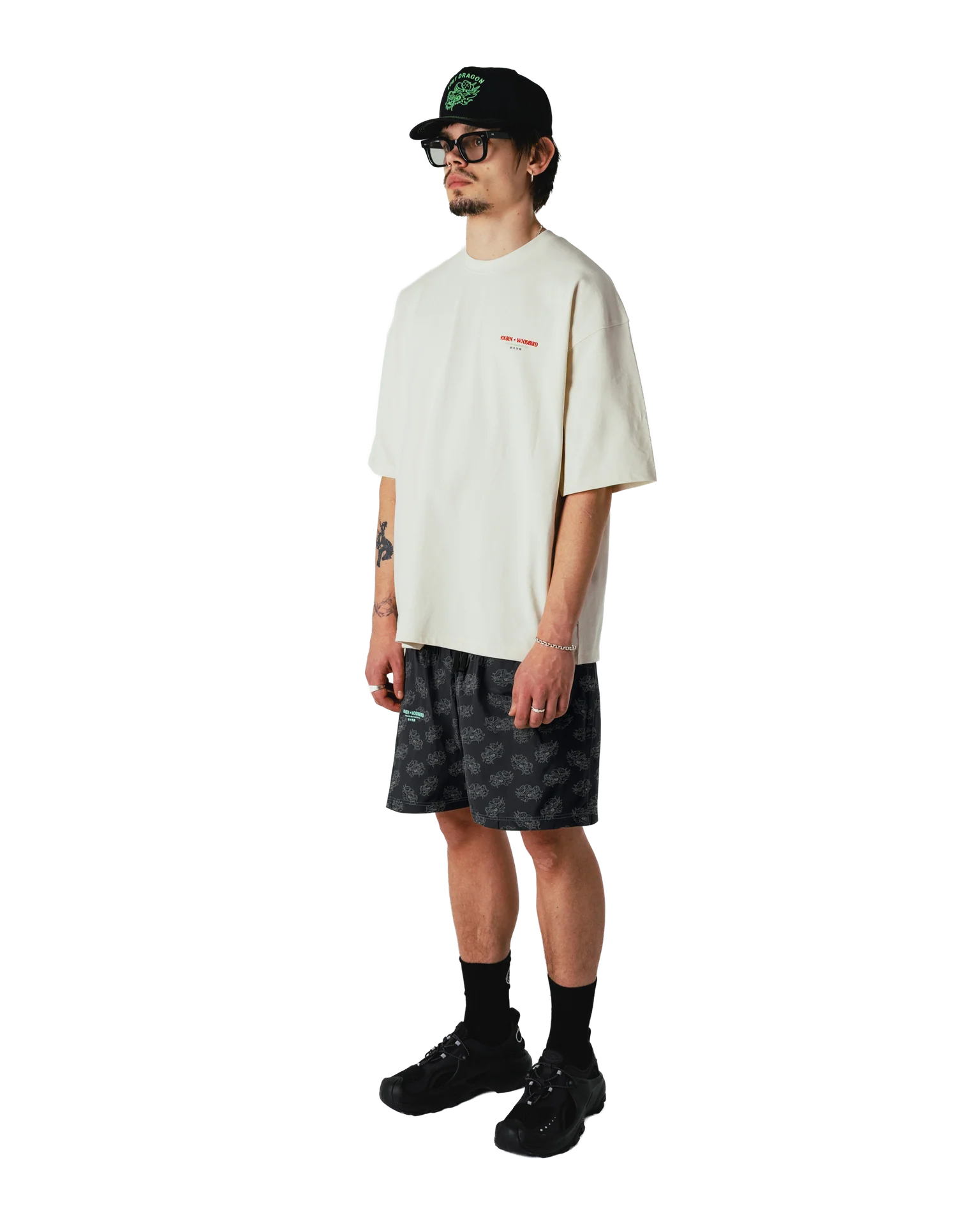 Nikben X Woodbird Dragon Tee White - Mojo Independent Store
