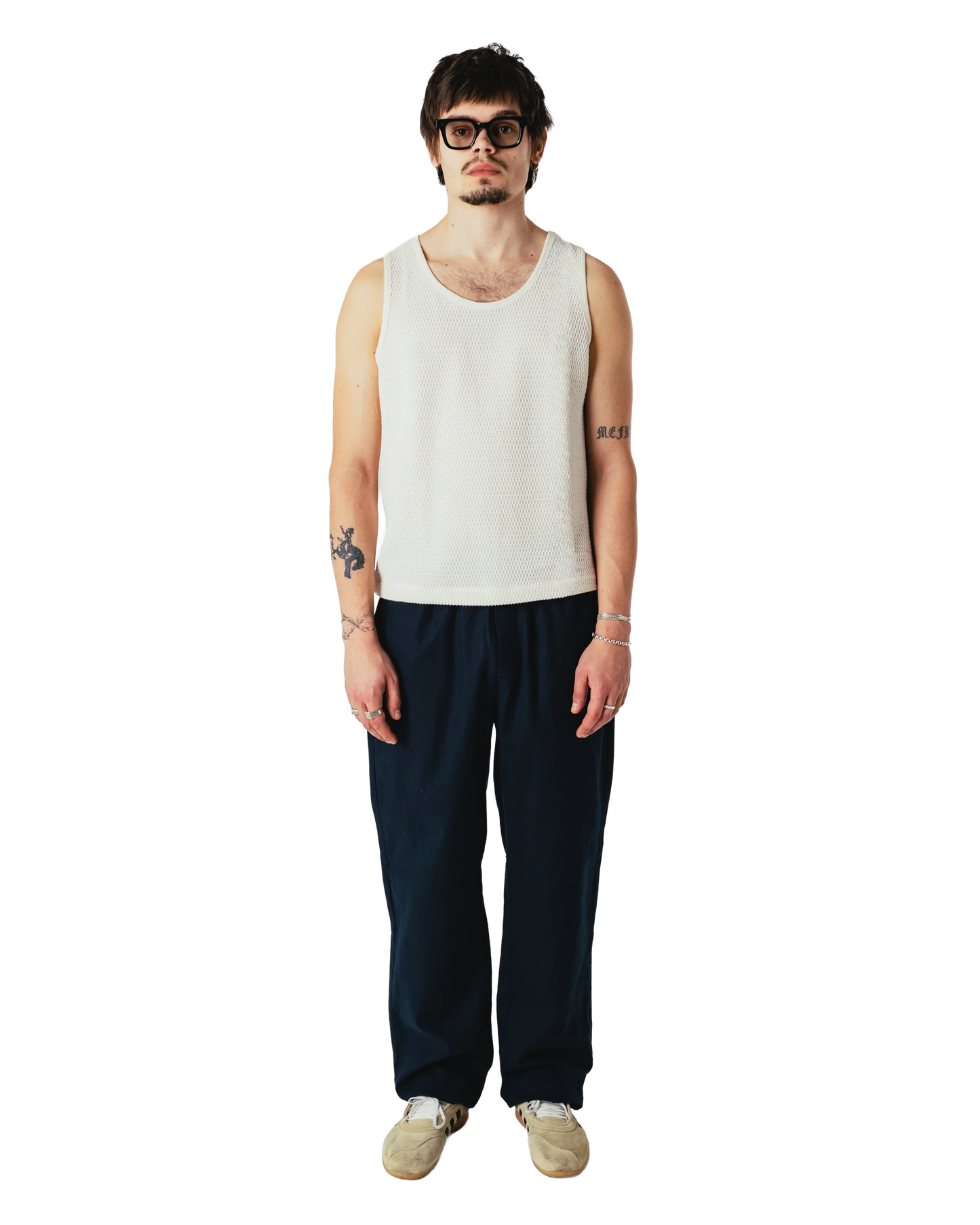 Woodbird Eik Linen Pant Navy