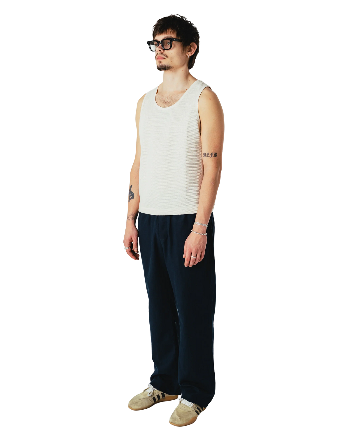 Woodbird Eik Linen Pant Navy