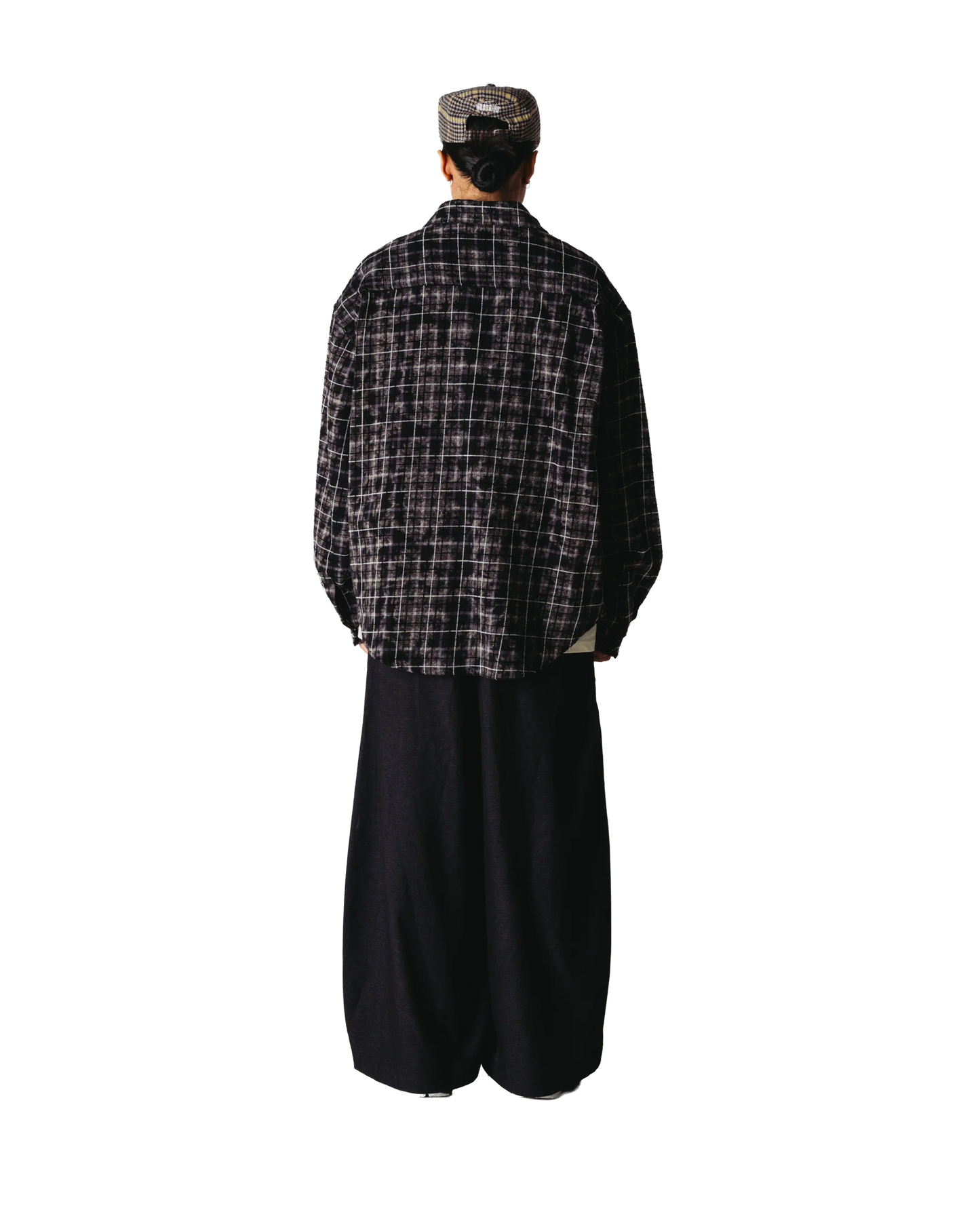 Woodbird Jong Wash Check Shirt Black-White