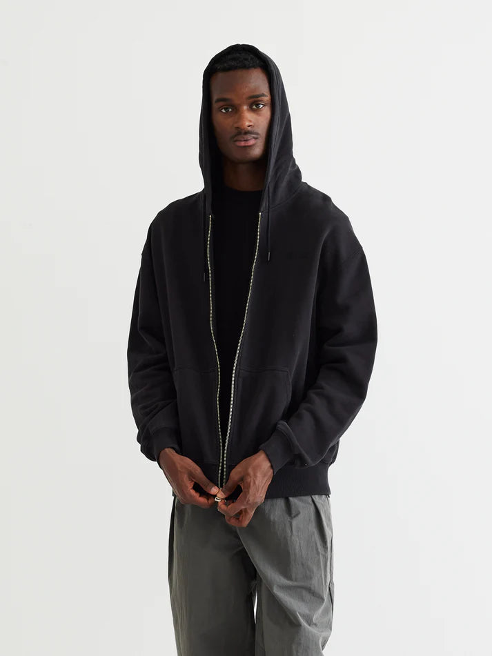 Woodbird Pope Zip Hoodie Black