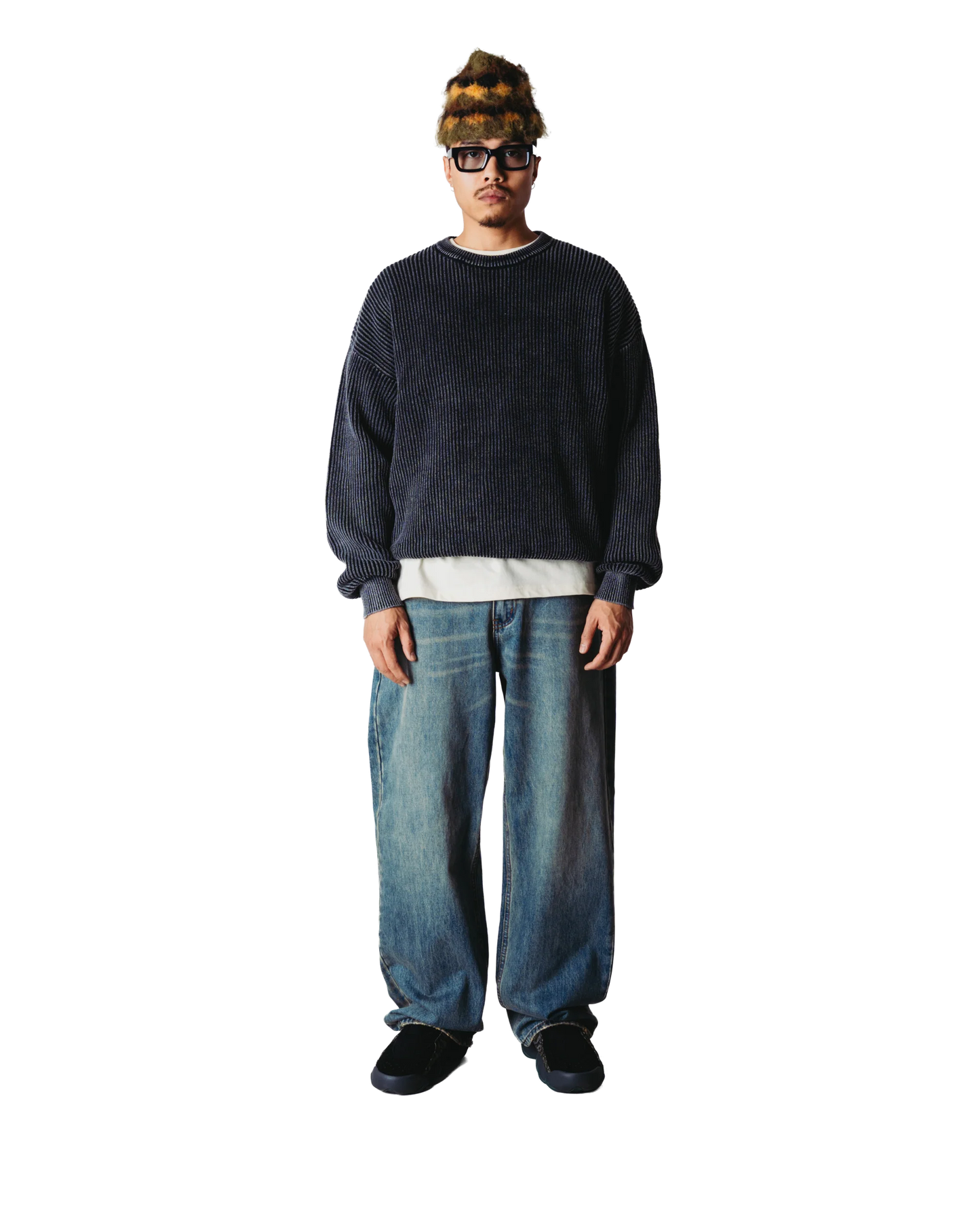 Wooodbird Sake Washed Crew Washed Black