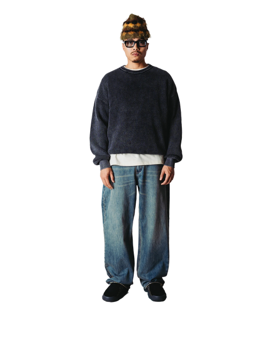 Wooodbird Sake Washed Crew Washed Black