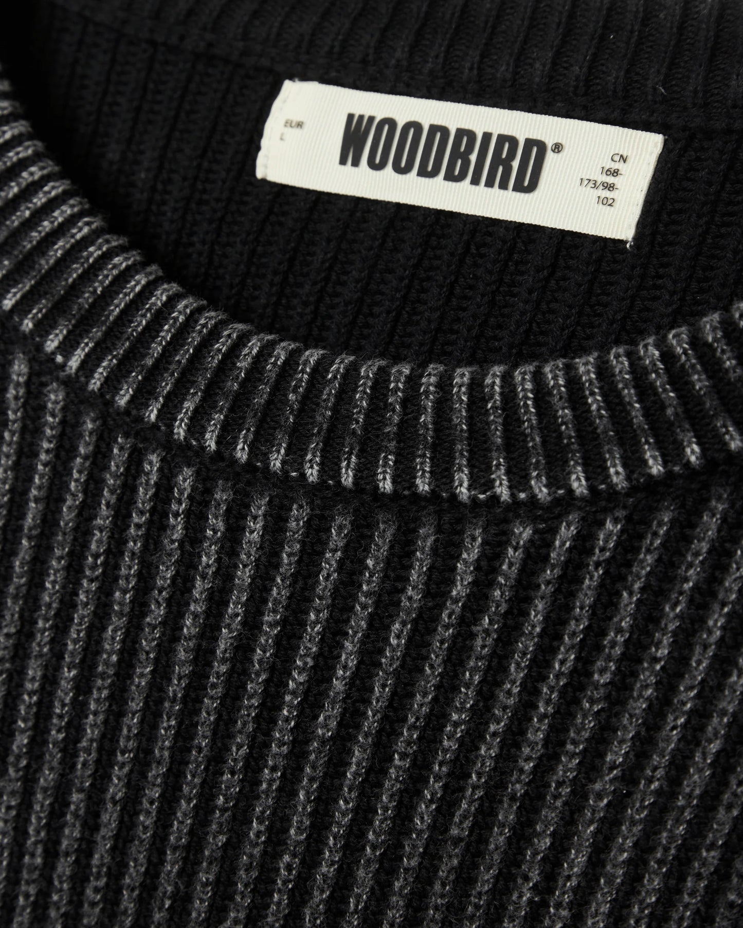 Wooodbird Sake Washed Crew Washed Black