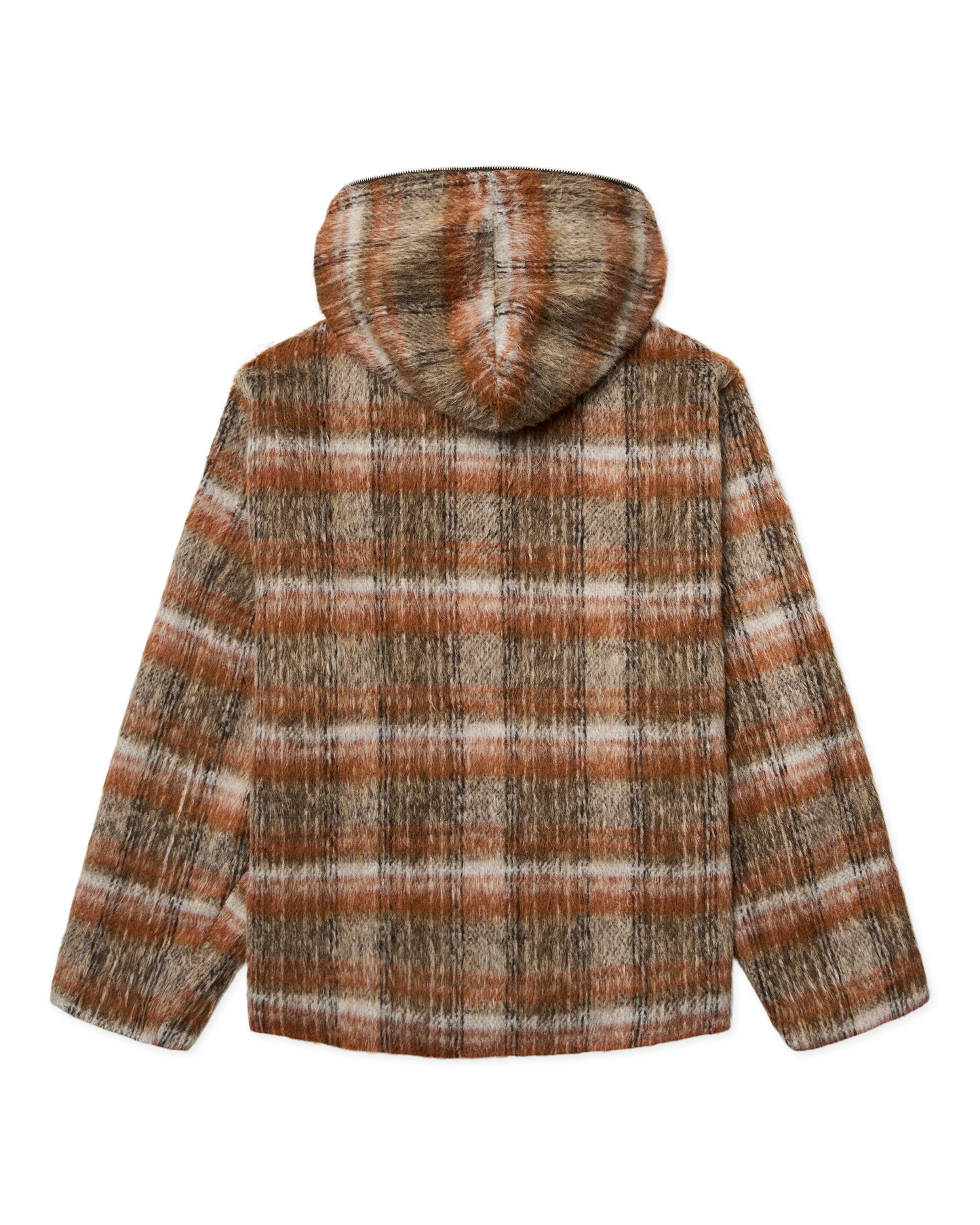 Woodbird Sheng Zip Hoodie Jacket Burnt Red-Sand