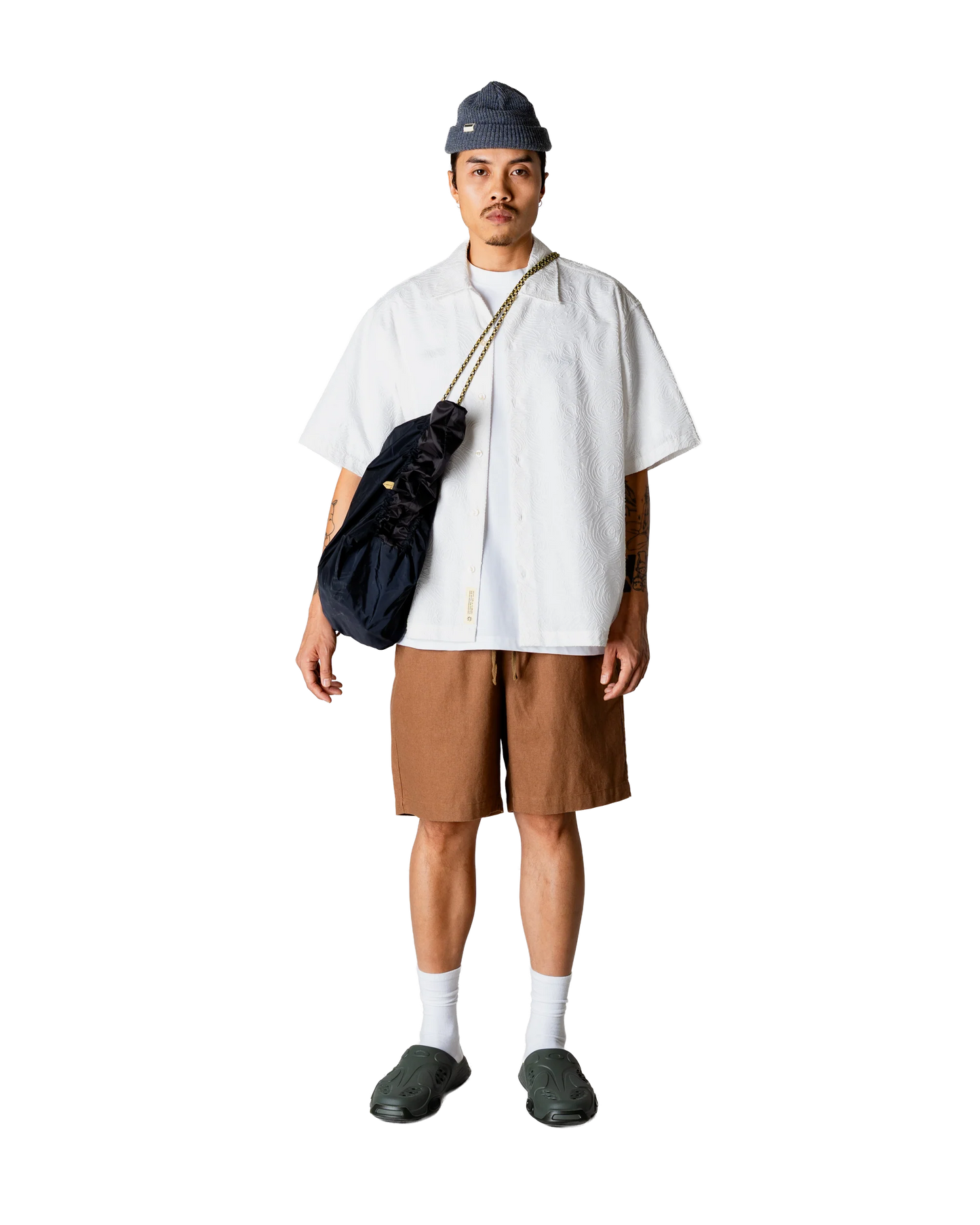 Woodbird Wang Embroidery Shirt Off White - Mojo Independent Store