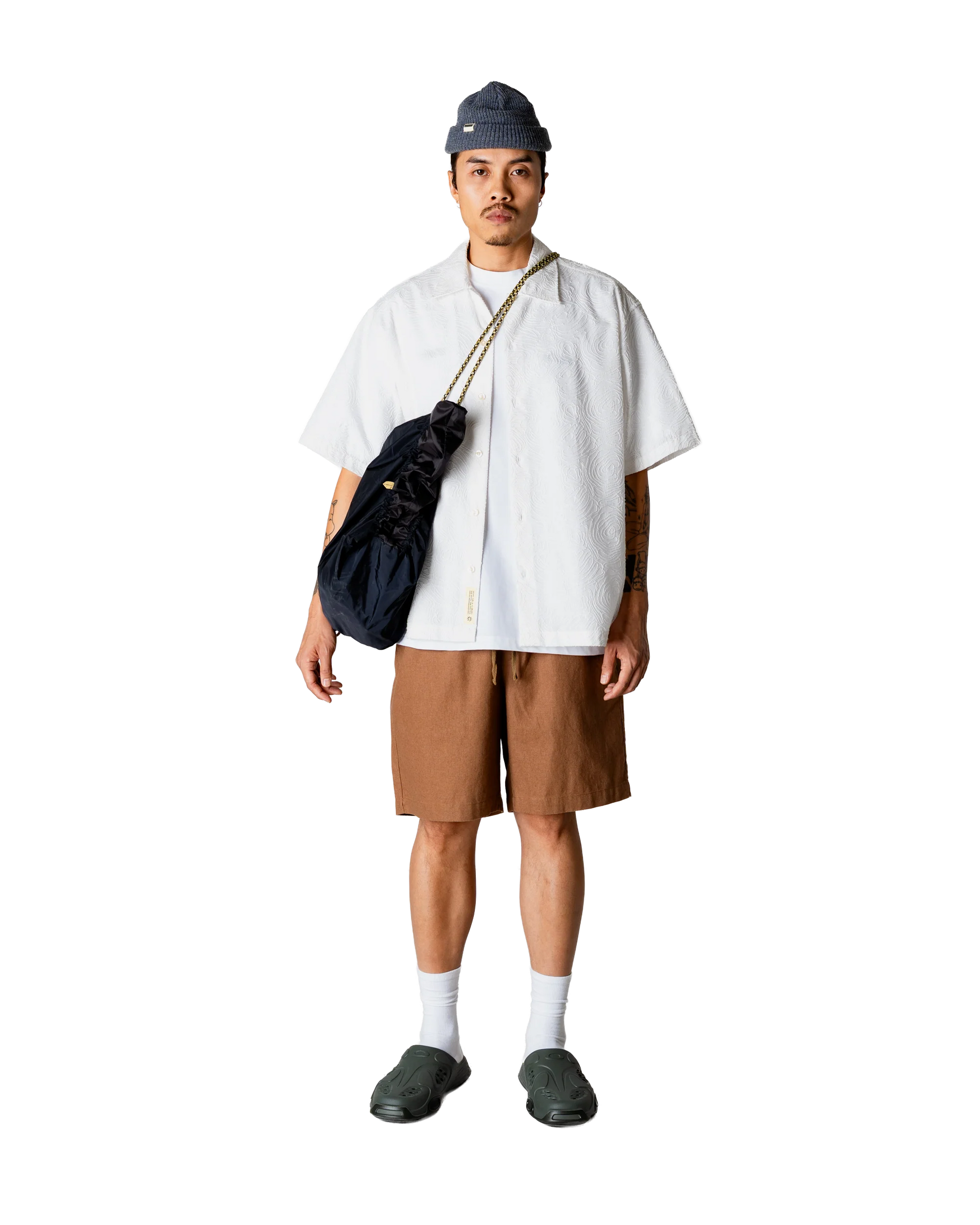 Woodbird Wang Embroidery Shirt Off White - Mojo Independent Store