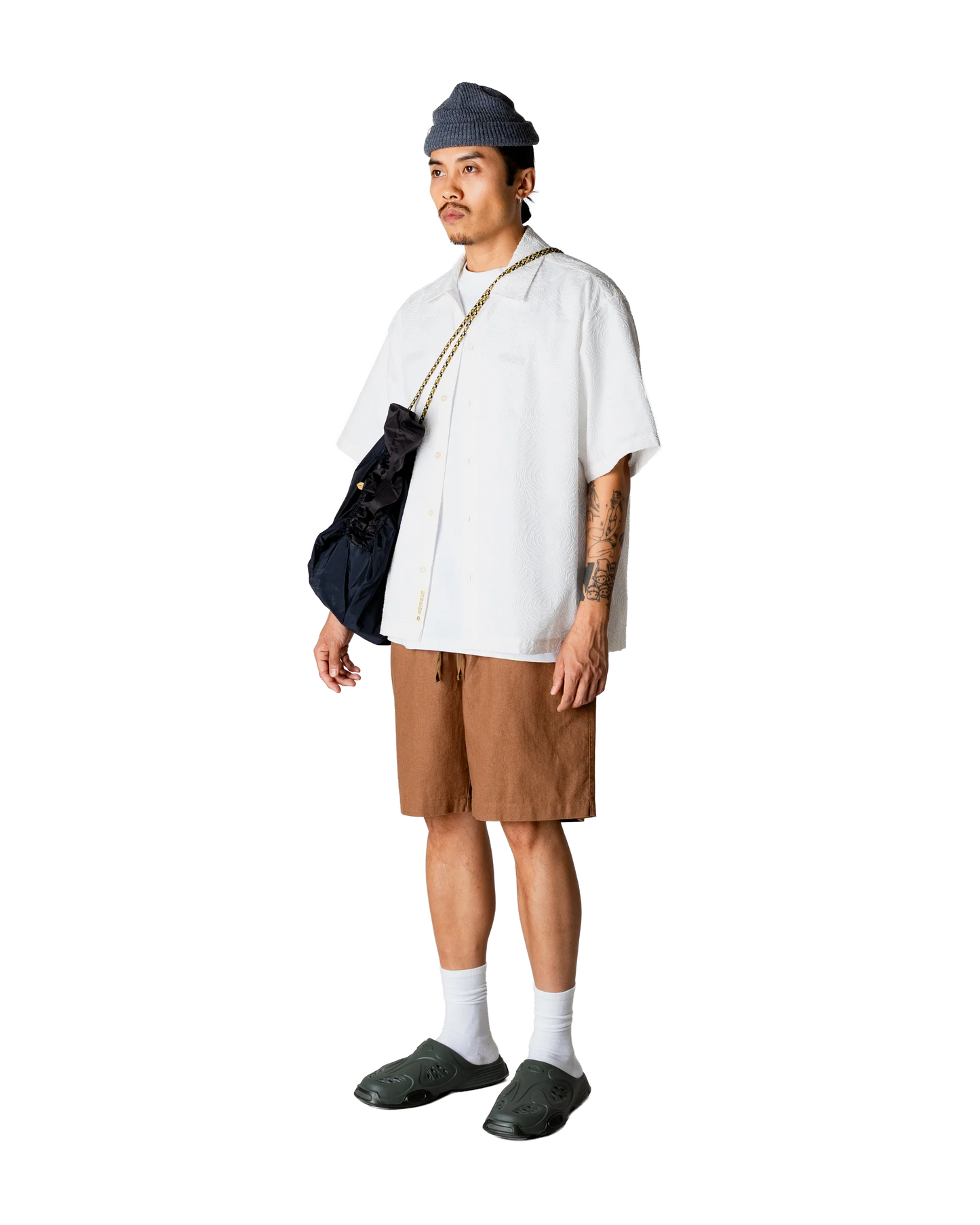 Woodbird Wang Embroidery Shirt Off White - Mojo Independent Store