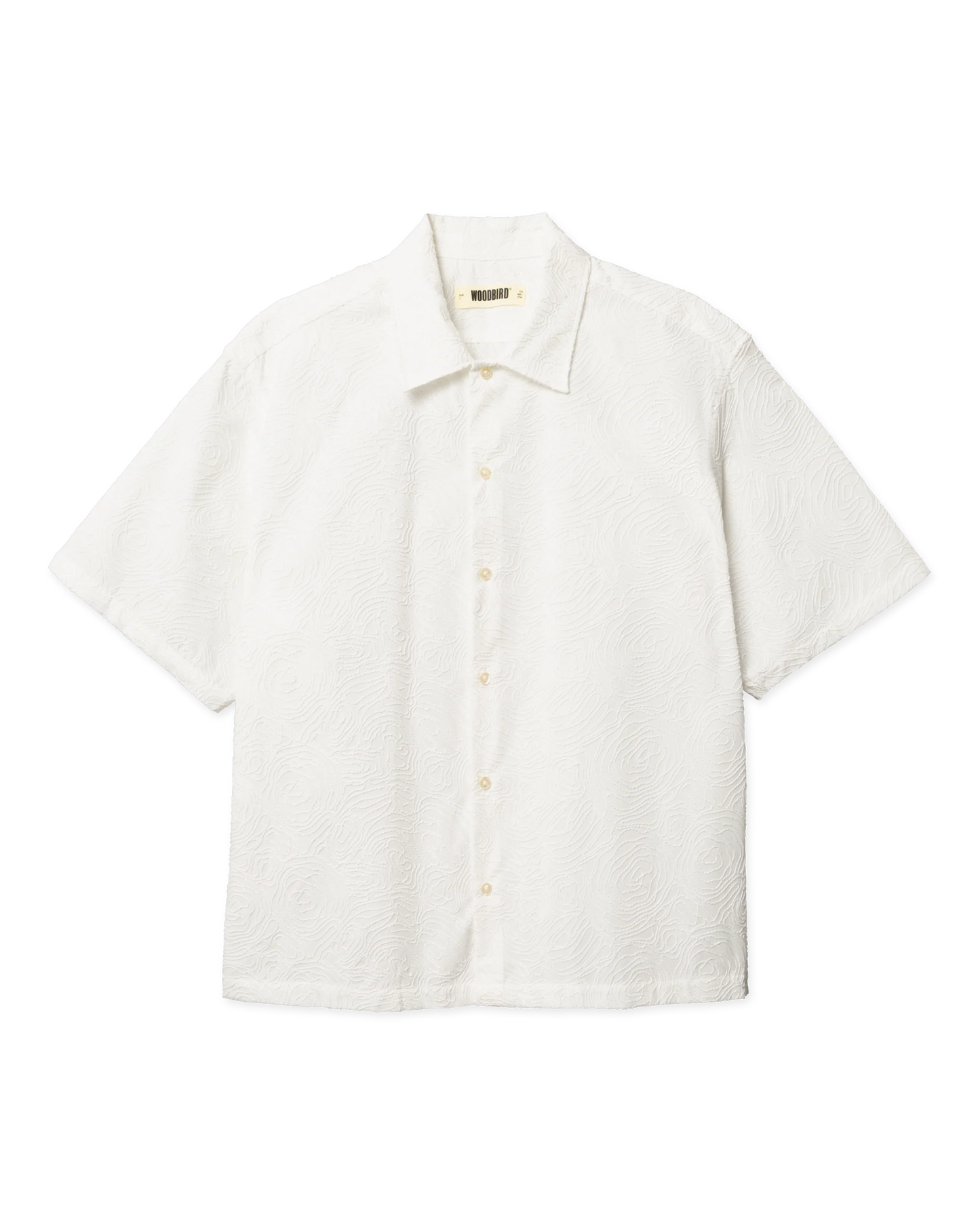 Woodbird Wang Embroidery Shirt Off White - Mojo Independent Store