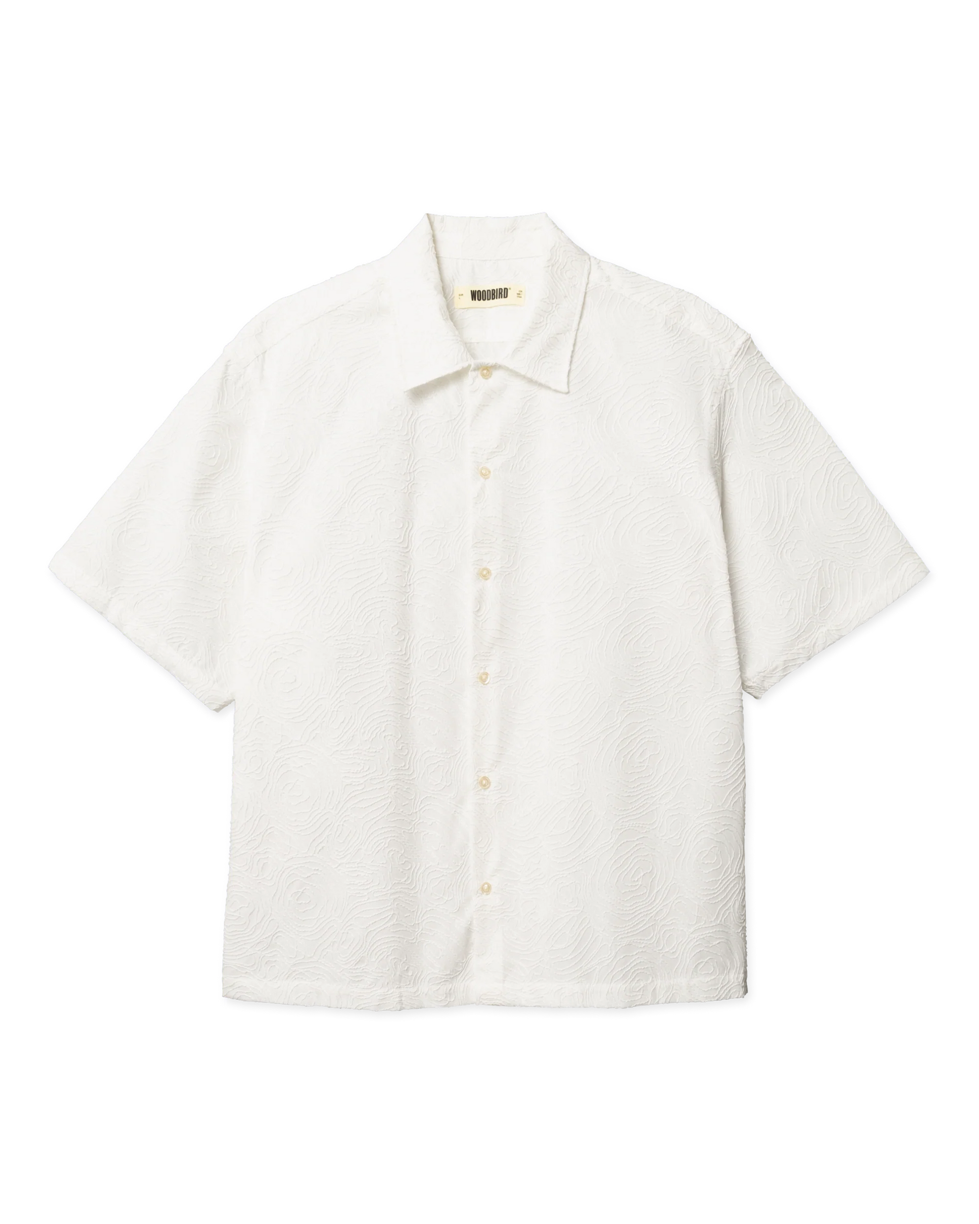 Woodbird Wang Embroidery Shirt Off White - Mojo Independent Store
