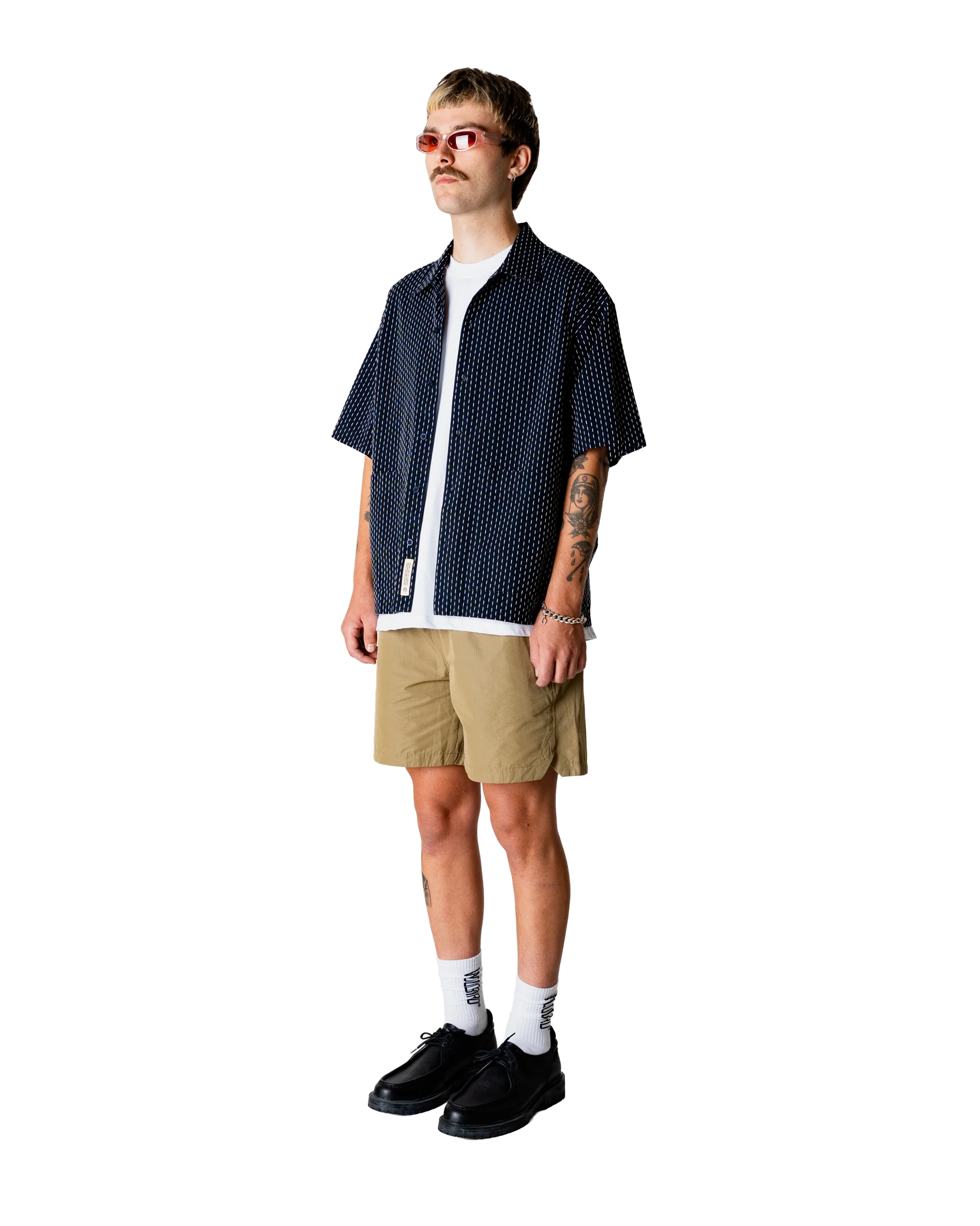 Woodbird Wang Wang Shiko Shirt Dark Navy - Mojo Independent Store