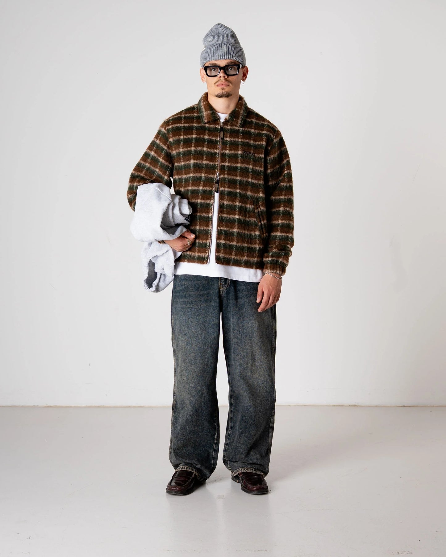 Woodbird Youth Fuzzy Jacket Dark Green - Mojo Independent Store