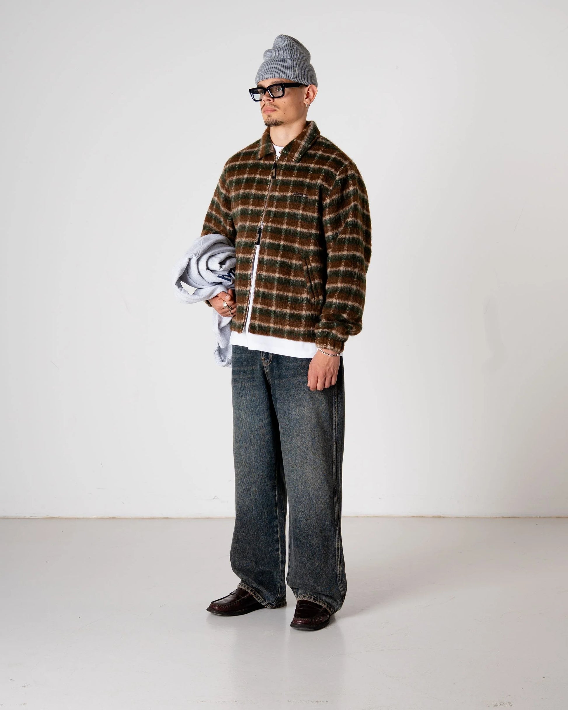 Woodbird Youth Fuzzy Jacket Dark Green - Mojo Independent Store