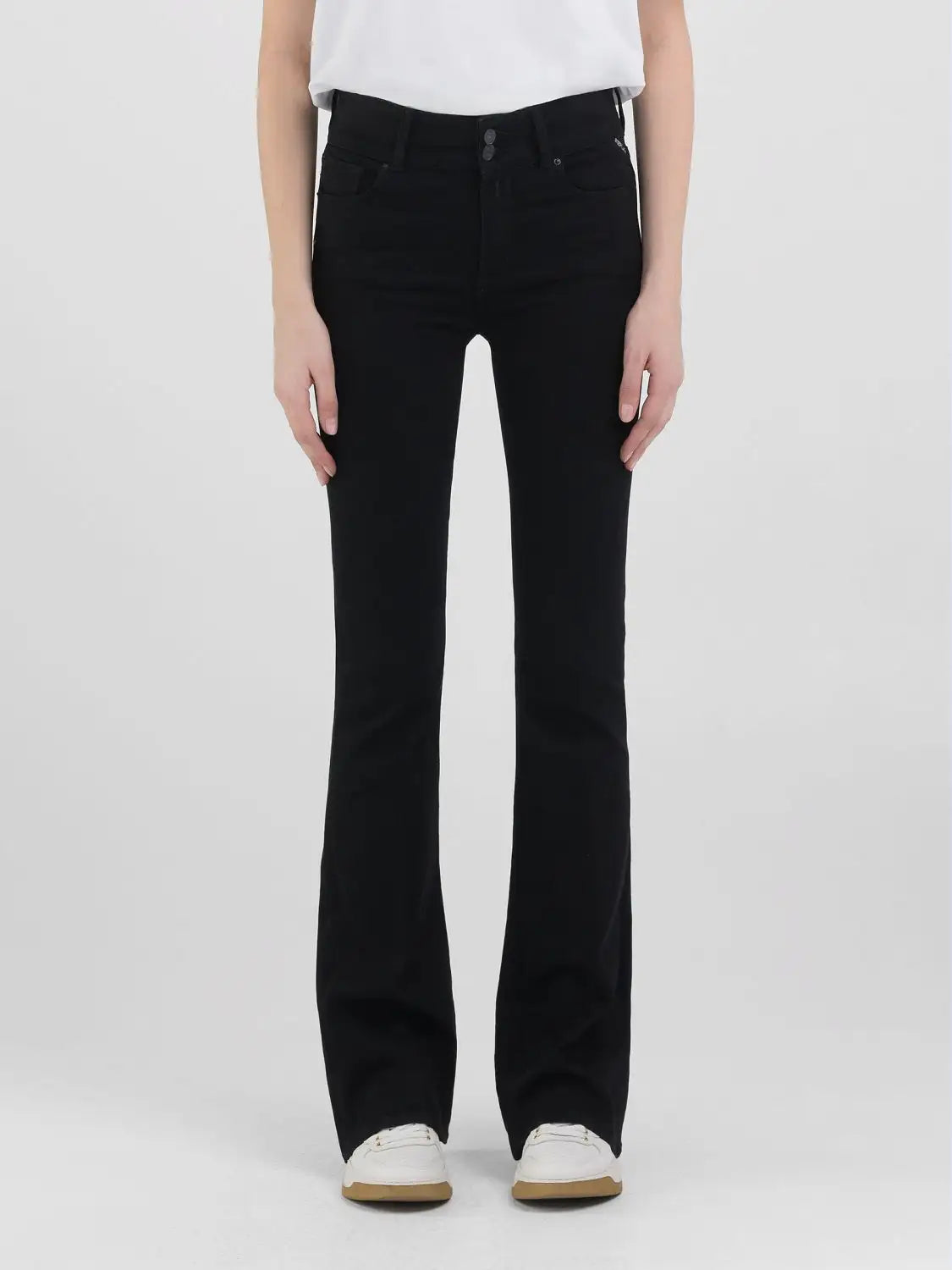 Replay New Luz Flare Bootcut Jeans Black