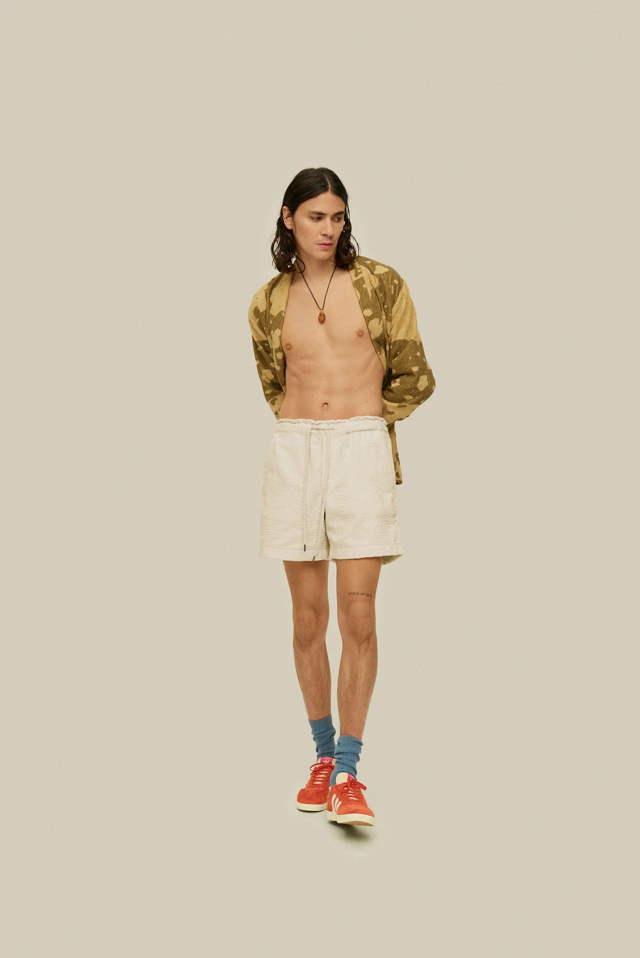 Oas Cream Golconda Terry Shorts