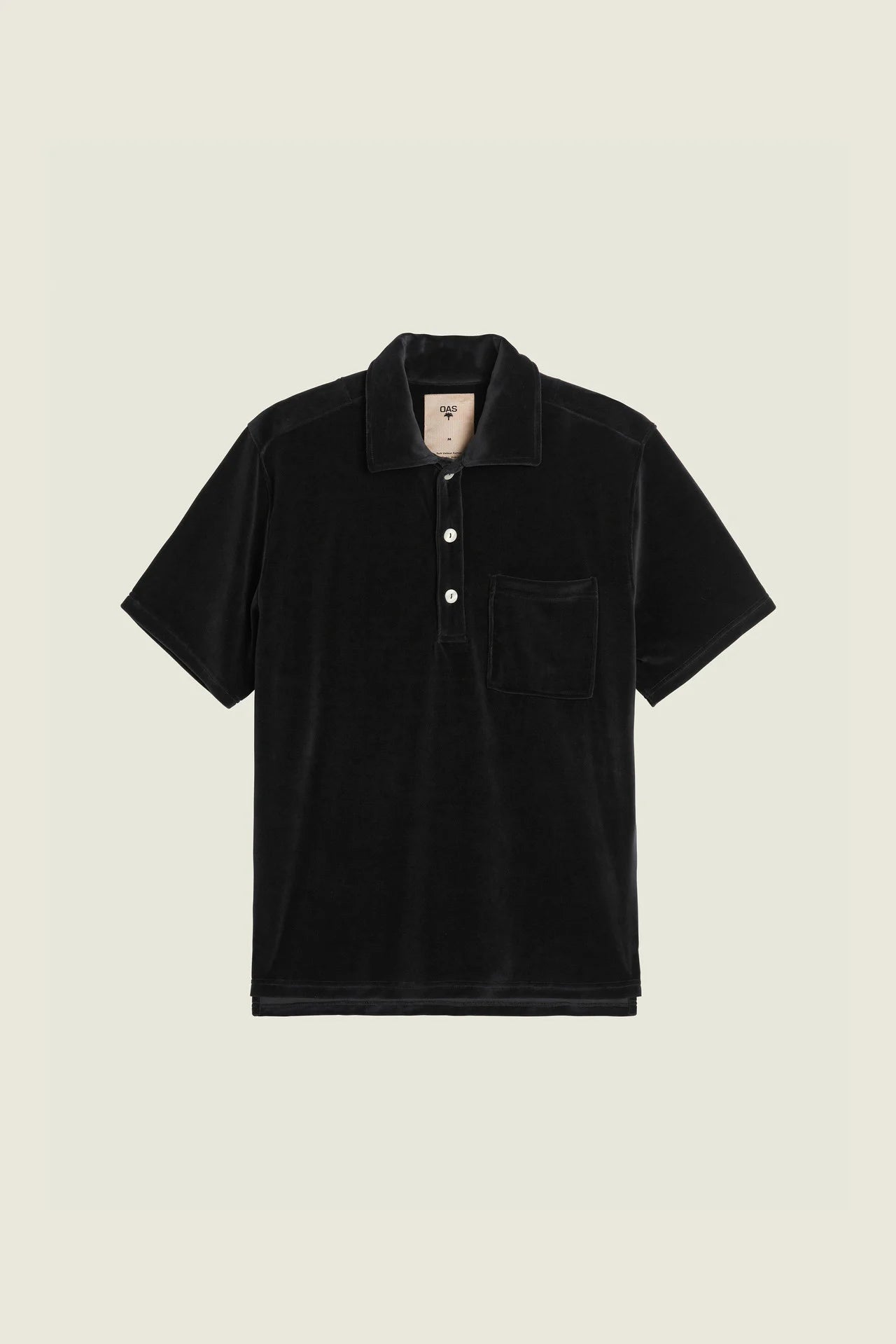 Oas Nearly Black Girona Velour Shirt