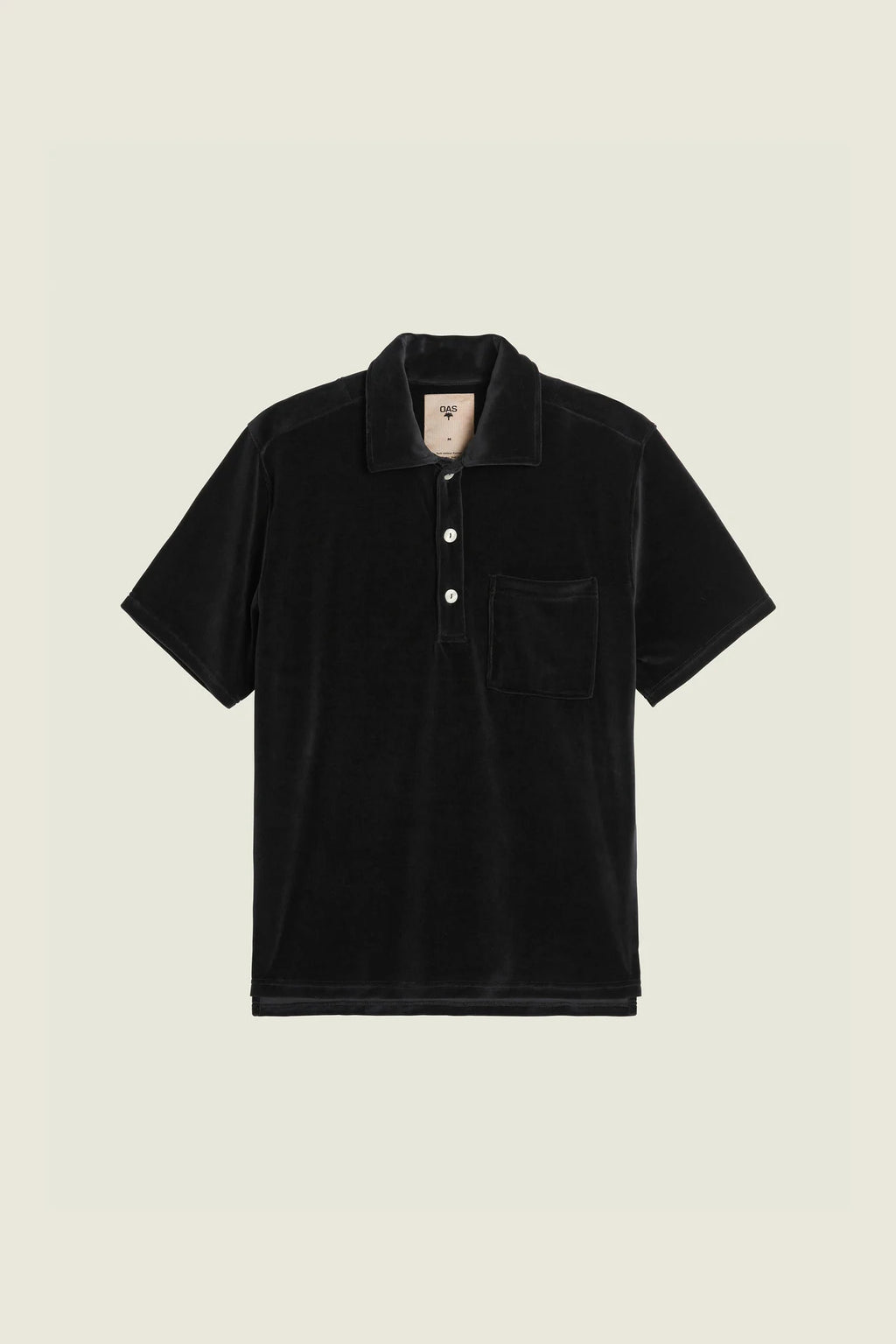 Oas Nearly Black Girona Velour Shirt