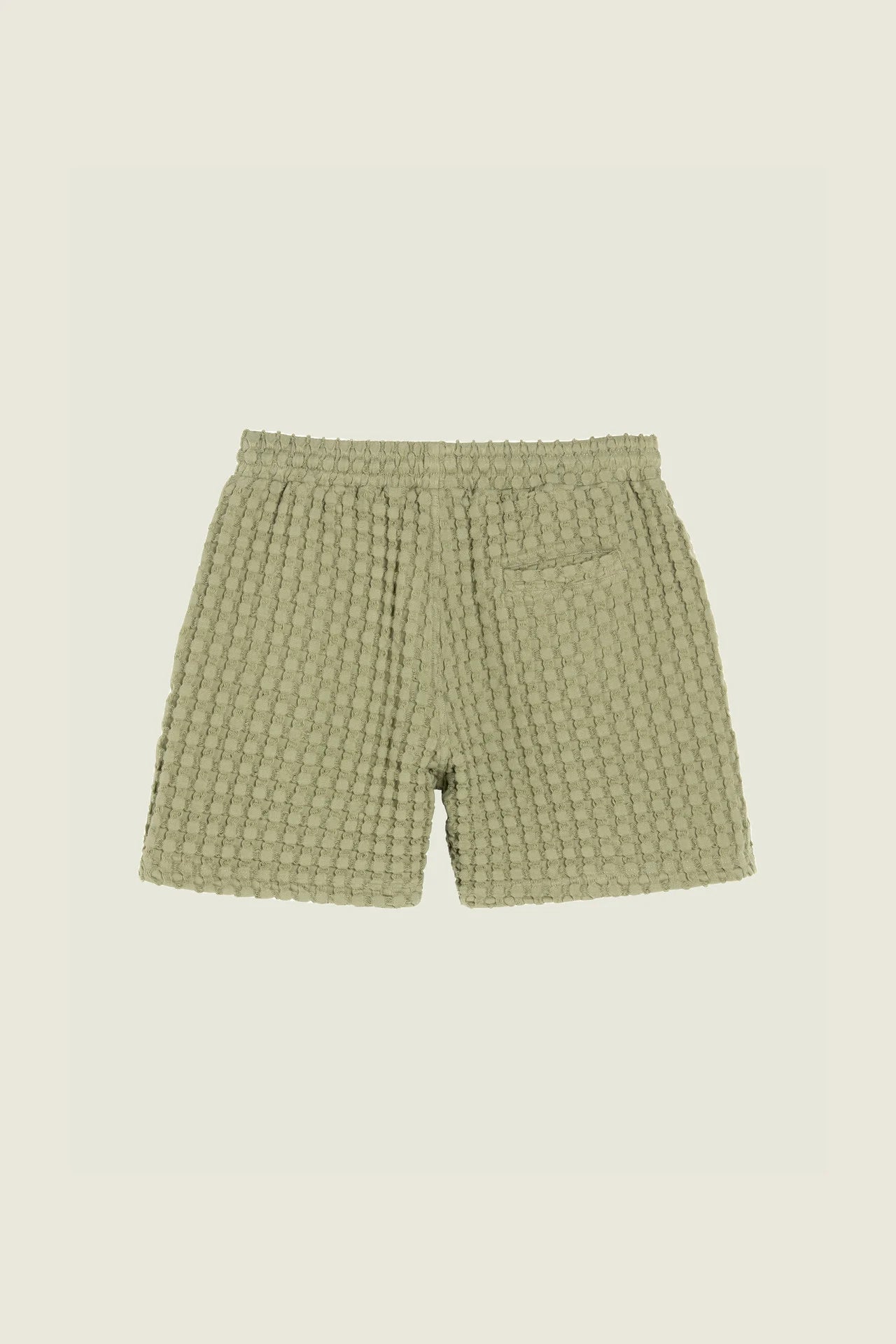 Oas Dusty Green Porto Waffle Shorts