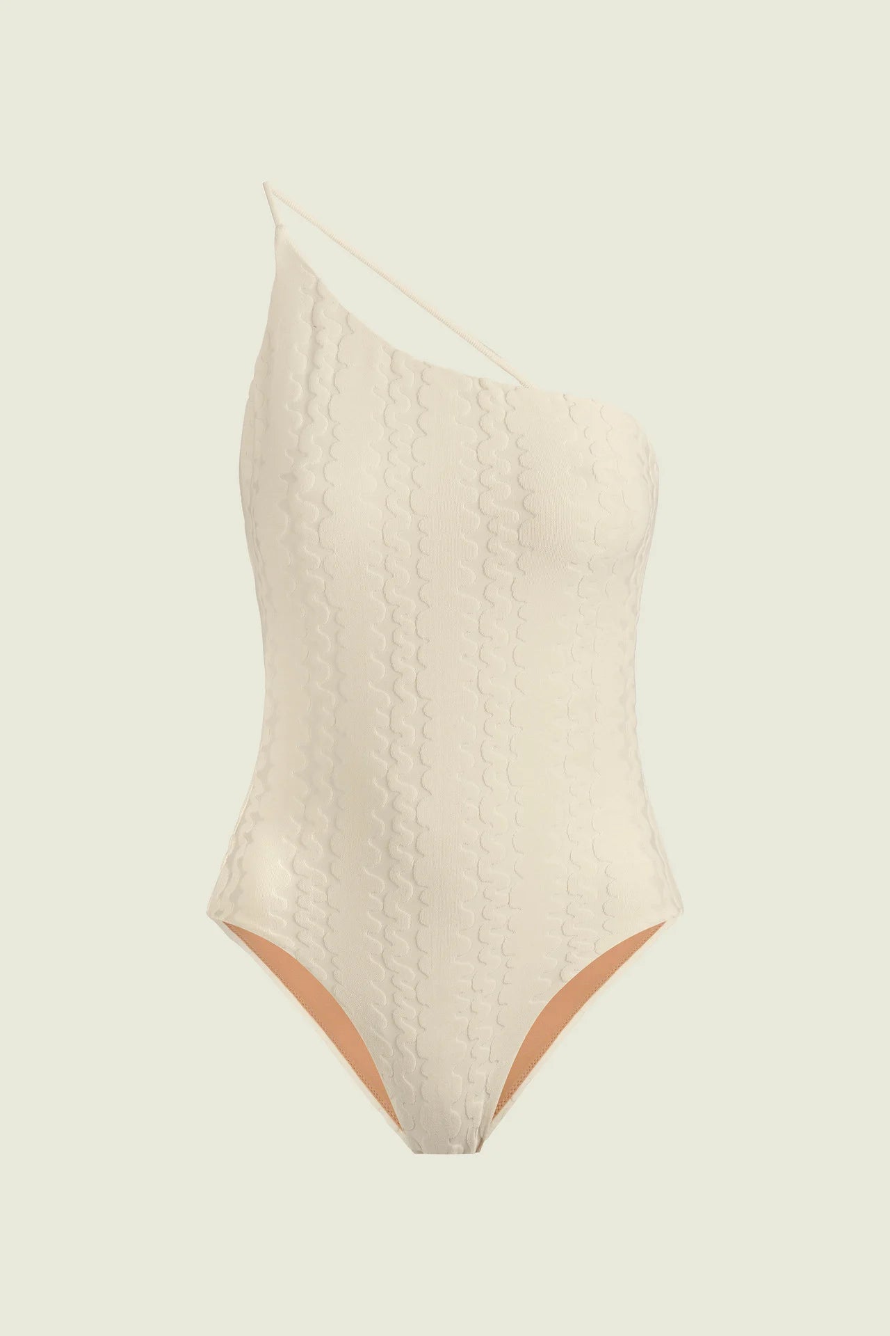 Oas Ecru Scribble Tuffa Bathing Suit