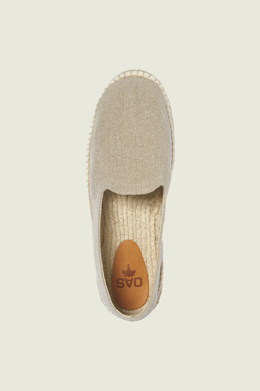 Oas Beige Linen Espadrillos