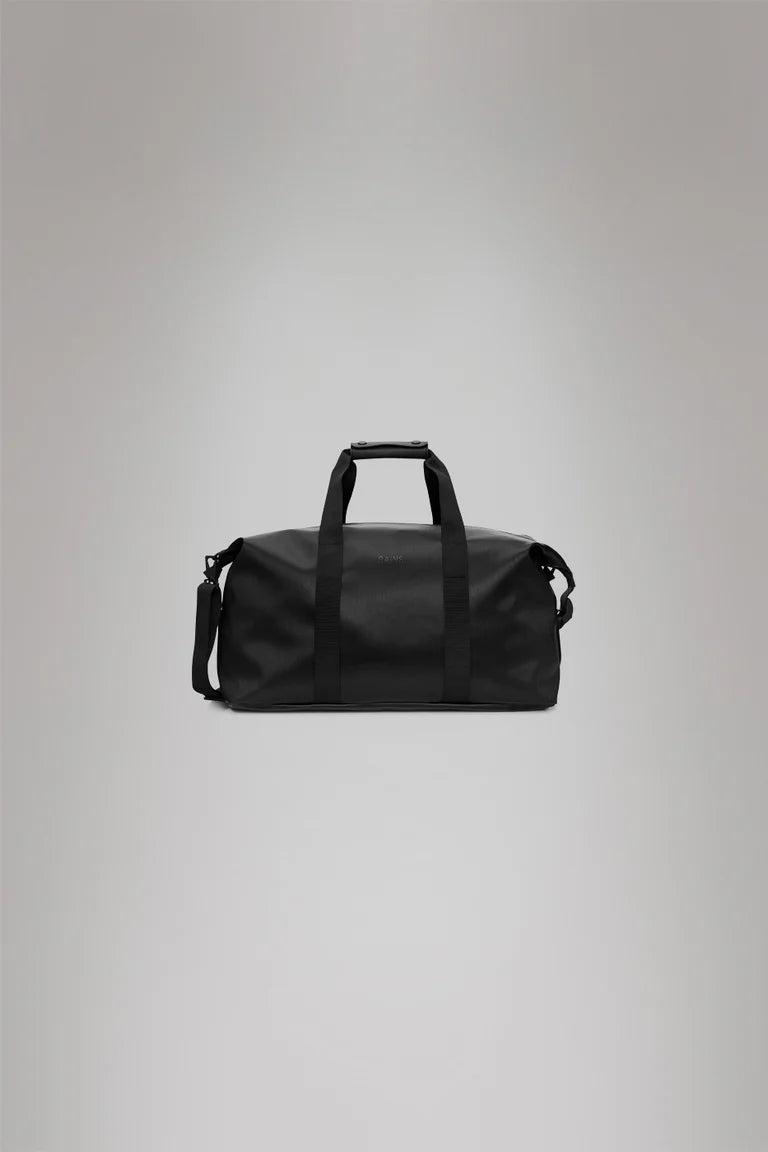 Rains Hilo Weekend Bag Black Grain