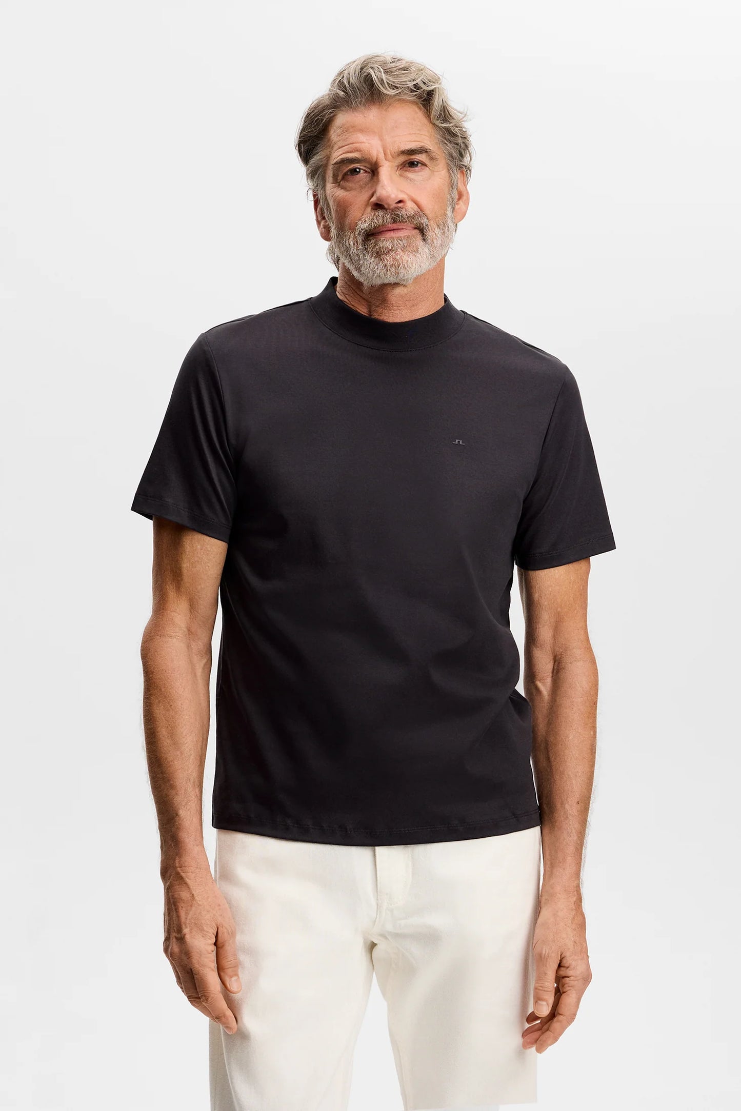 J.Lindeberg Ace Mock Neck T-shirt Black