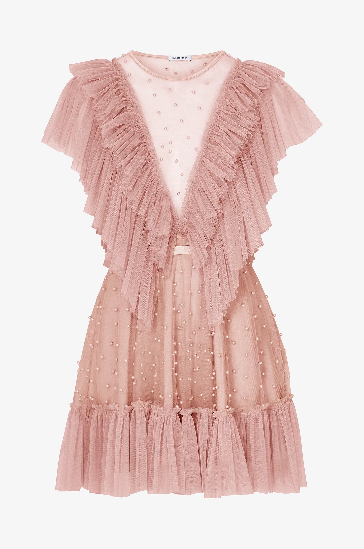 Ida Sjöstedt Nathalie Bead Dress Pale Pink