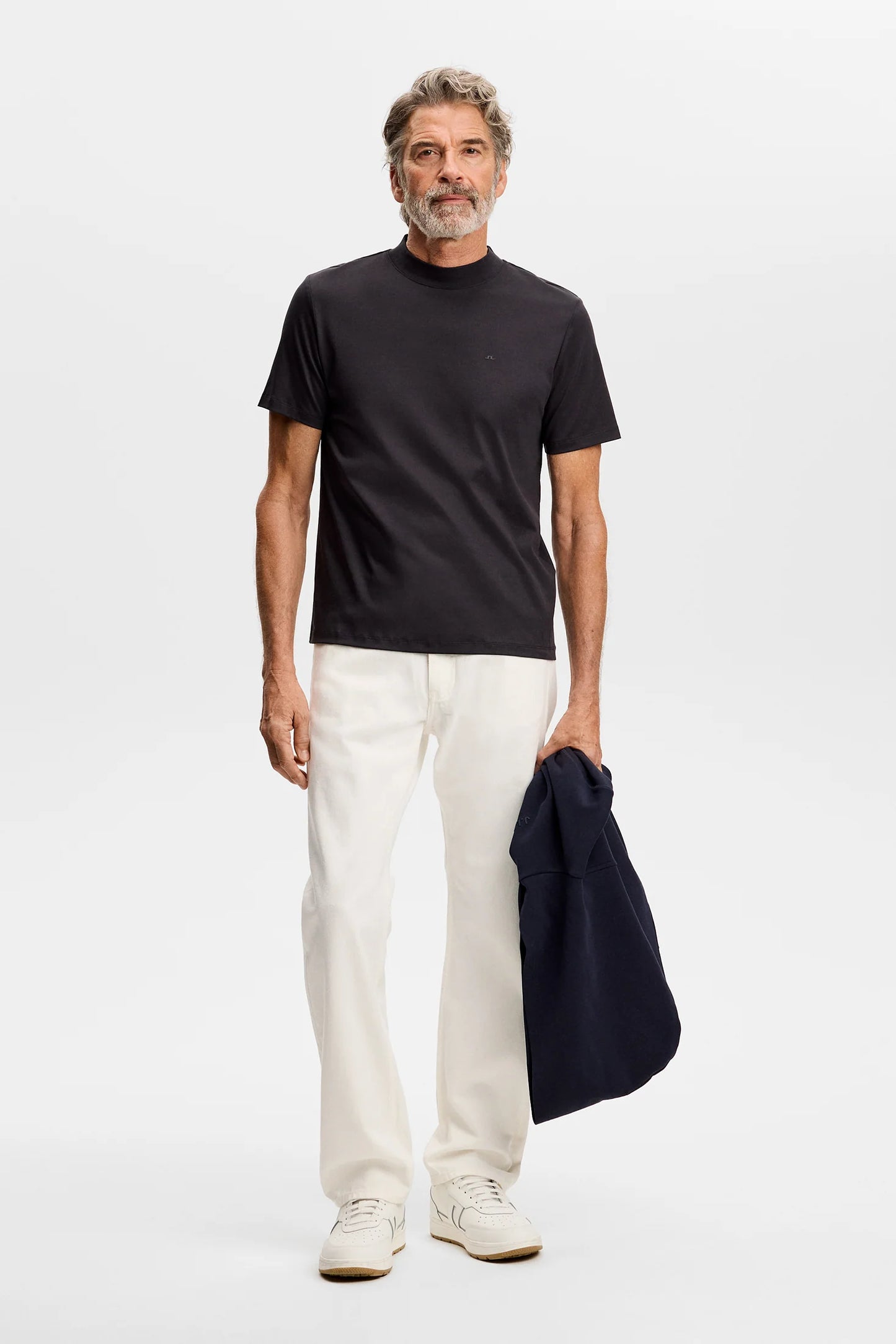 J.Lindeberg Ace Mock Neck T-shirt Black