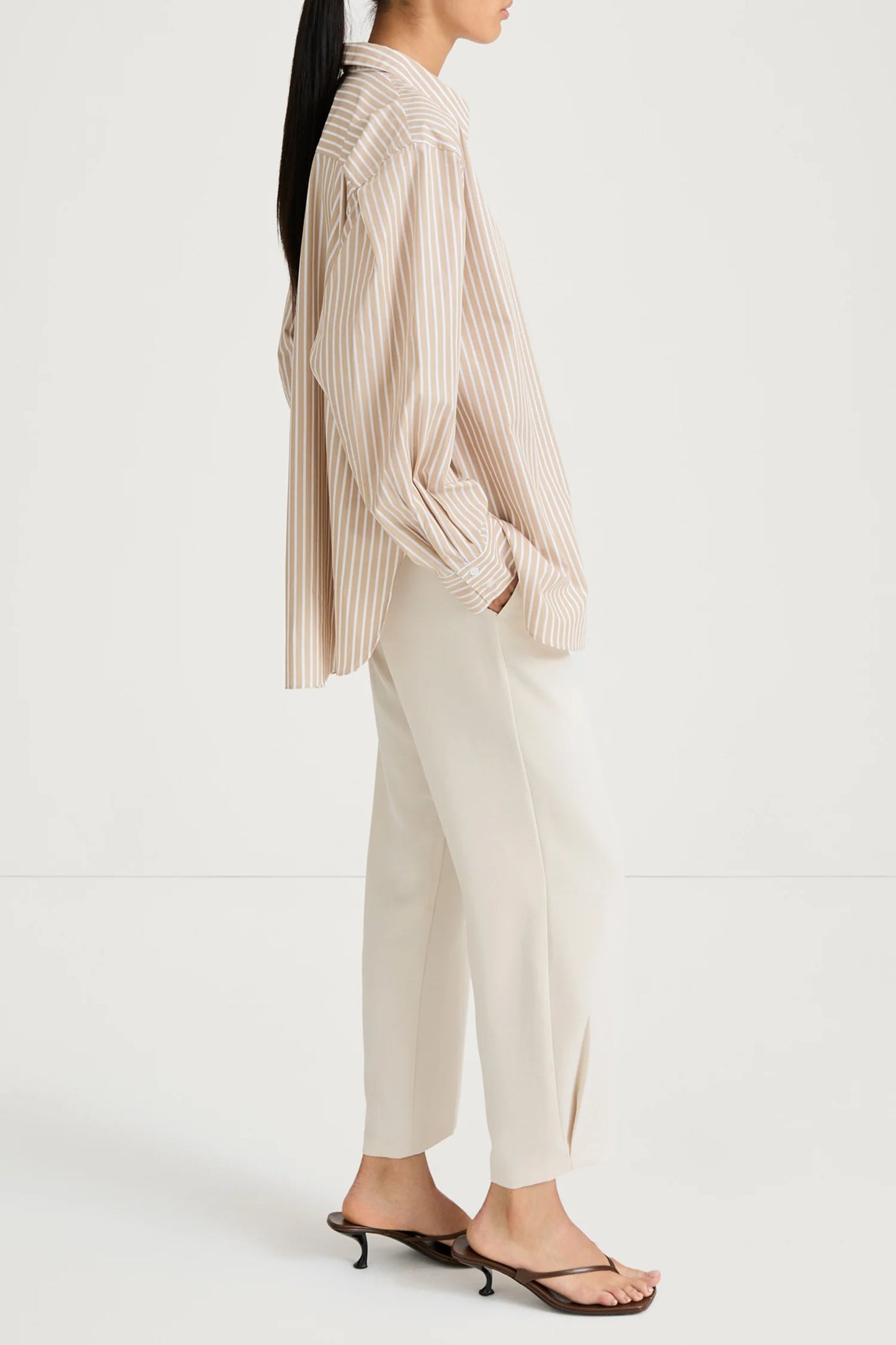 Stylein Jansell Shirt Beige Stripe - Mojo Independent Store