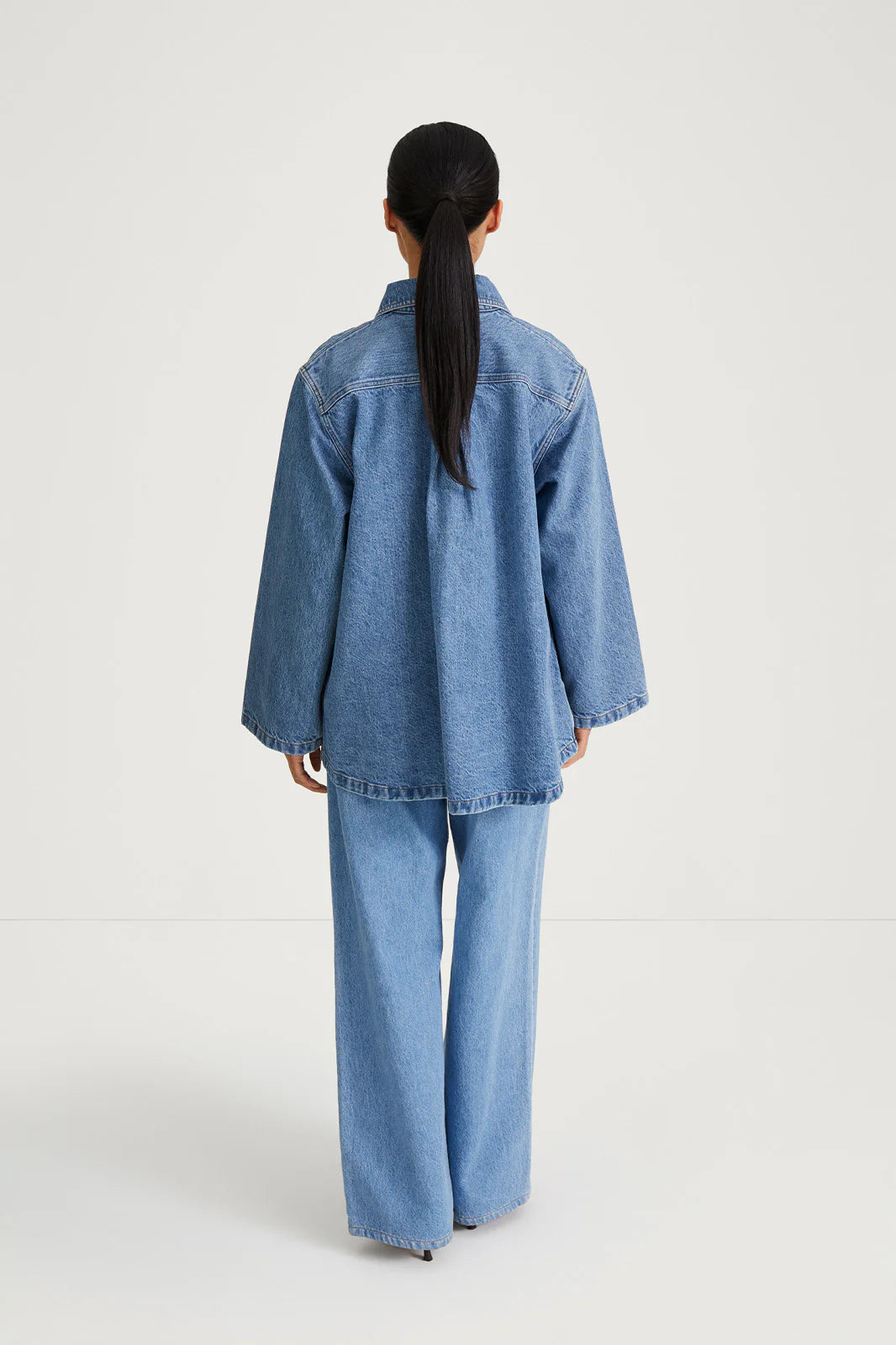 Stylein Karen Denim Jacket Vintage Blue - Mojo Independent Store